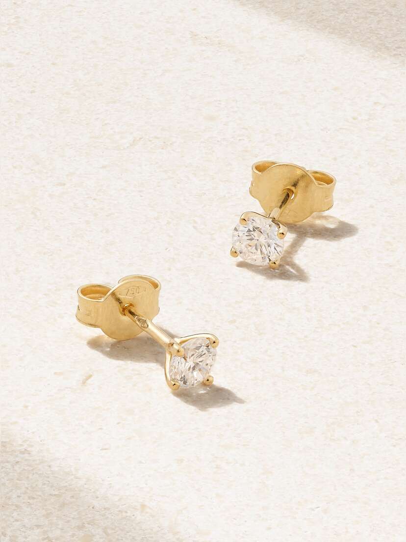 Kimaï 18-karat Recycled Gold Laboratory-grown Diamond Earrings