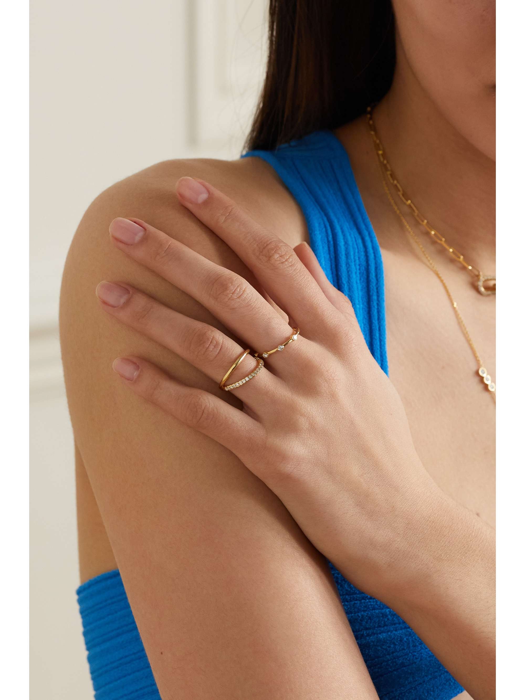 KIMAÏ Ally 18-karat recycled gold laboratory-grown diamond ring