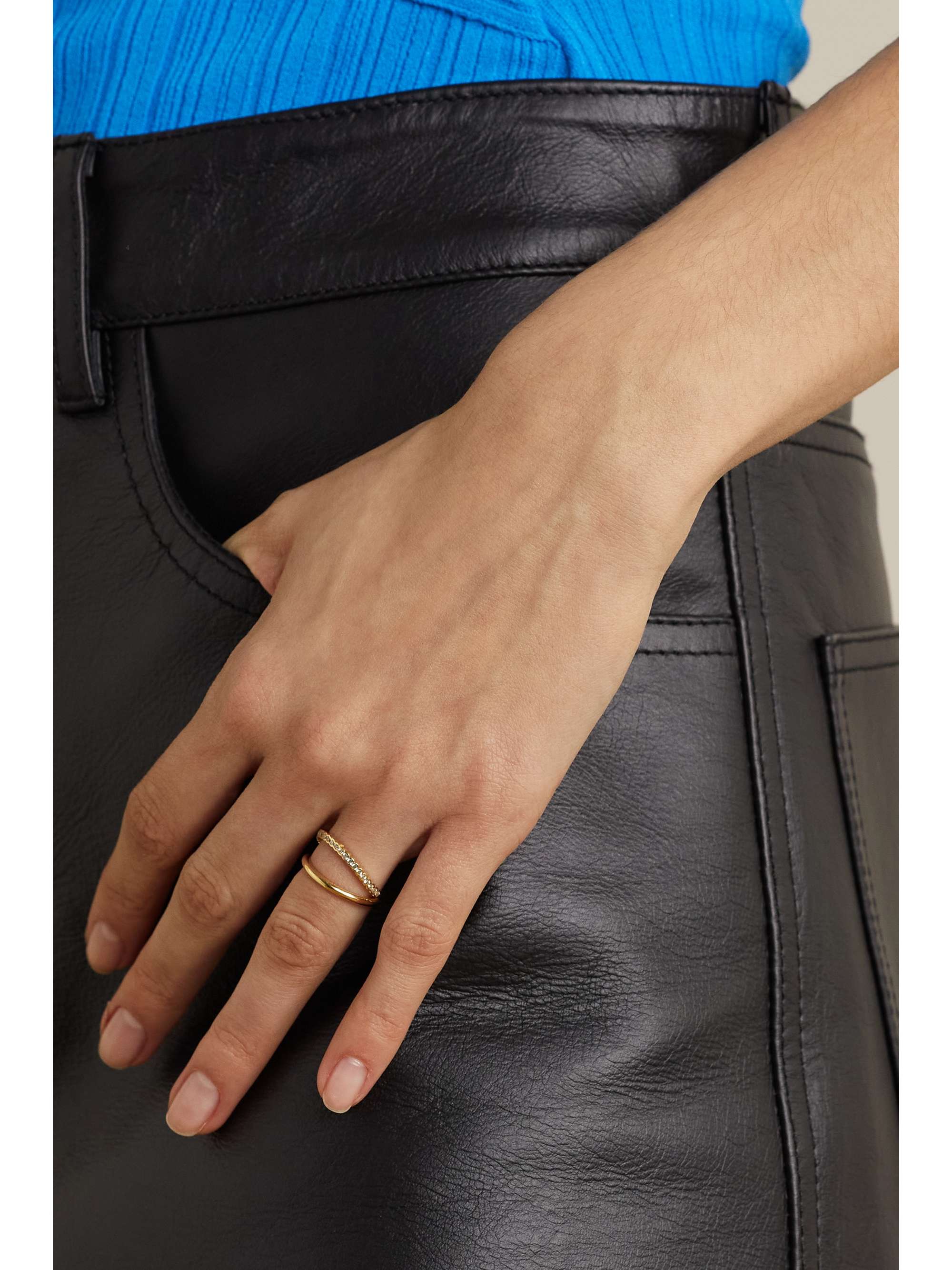 KIMAÏ Ally 18-karat recycled gold laboratory-grown diamond ring