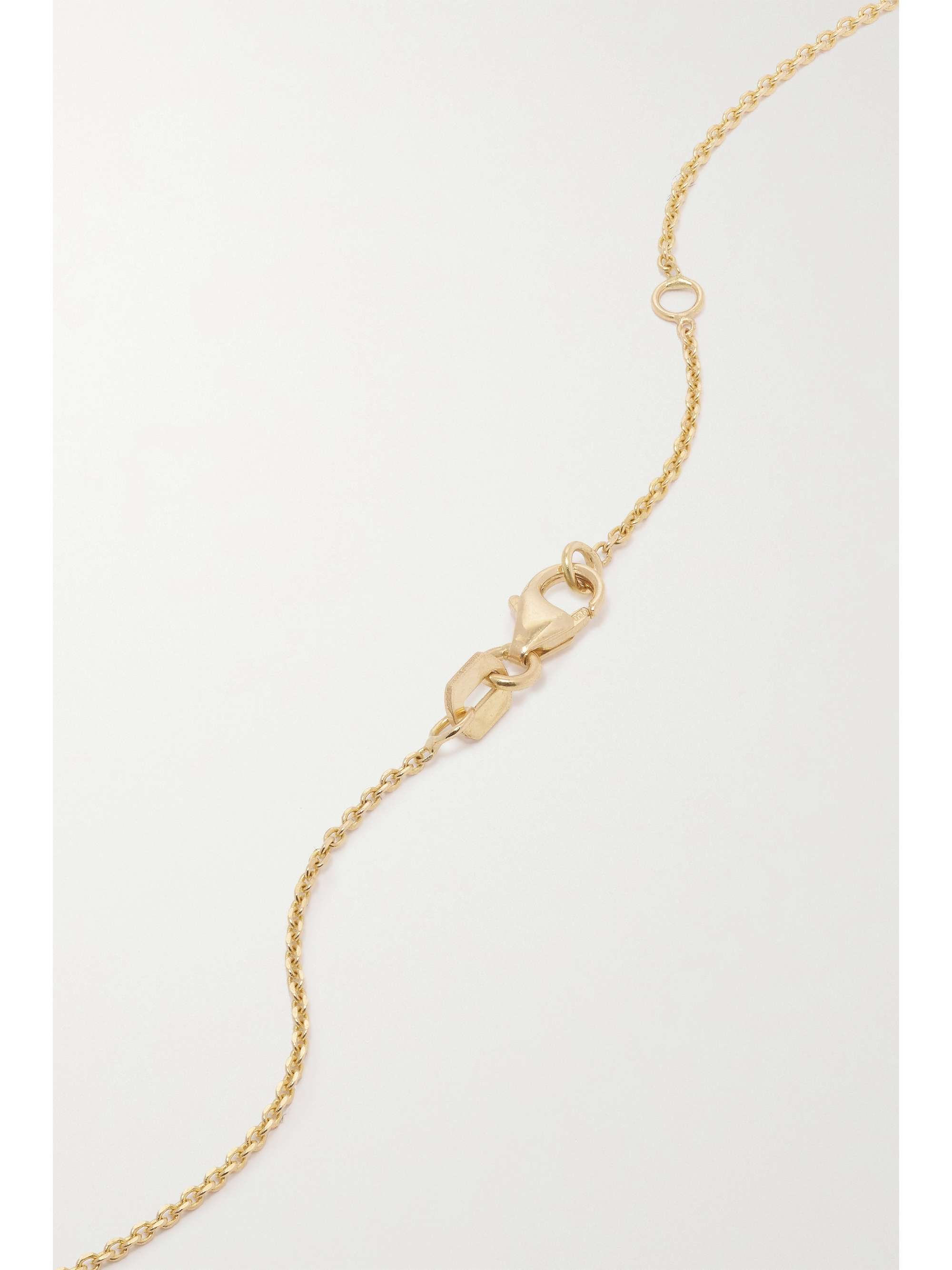 KIMAÏ Subtle 18-karat recycled gold laboratory-grown diamond necklace