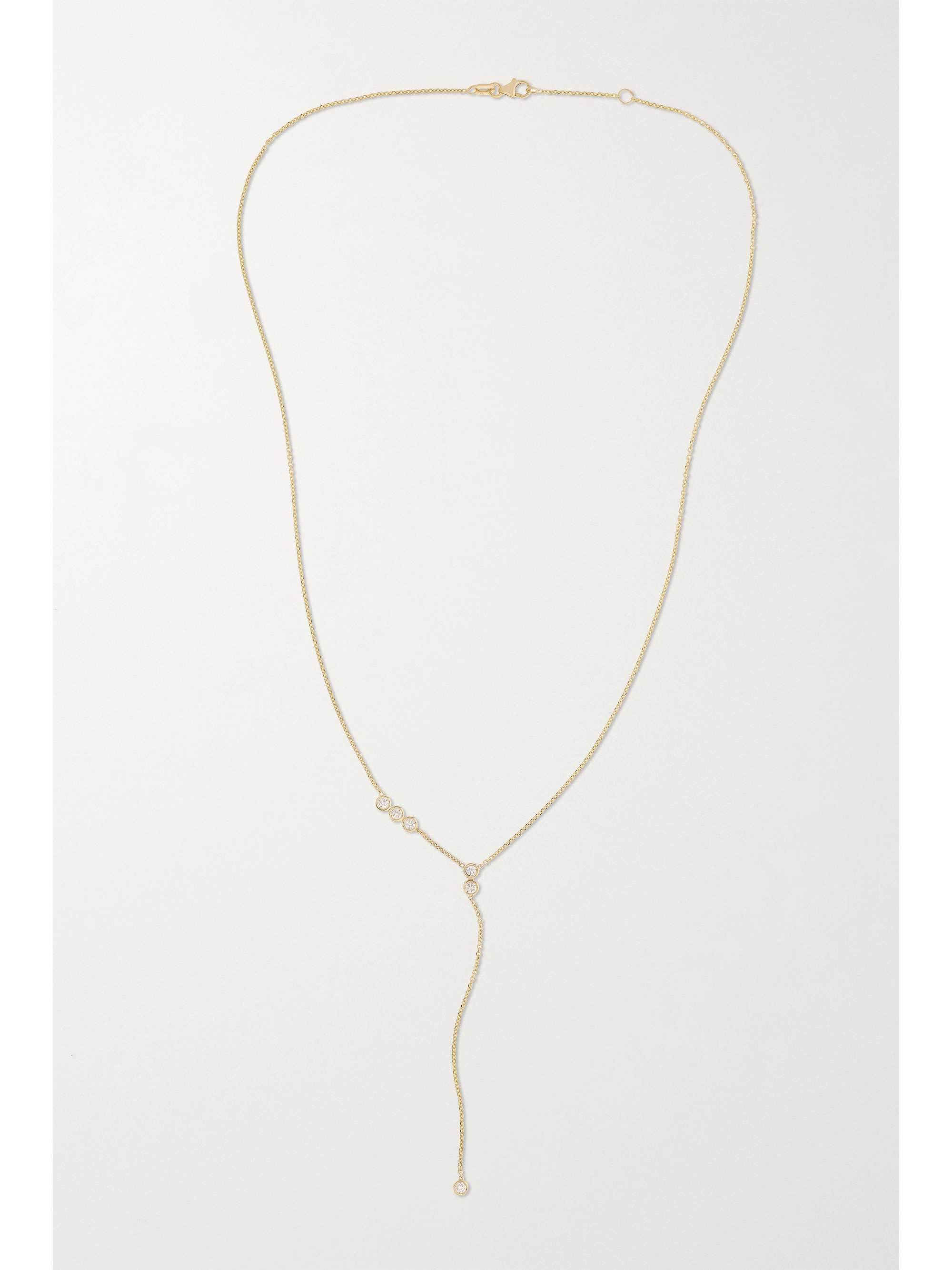 KIMAÏ Subtle 18-karat recycled gold laboratory-grown diamond necklace