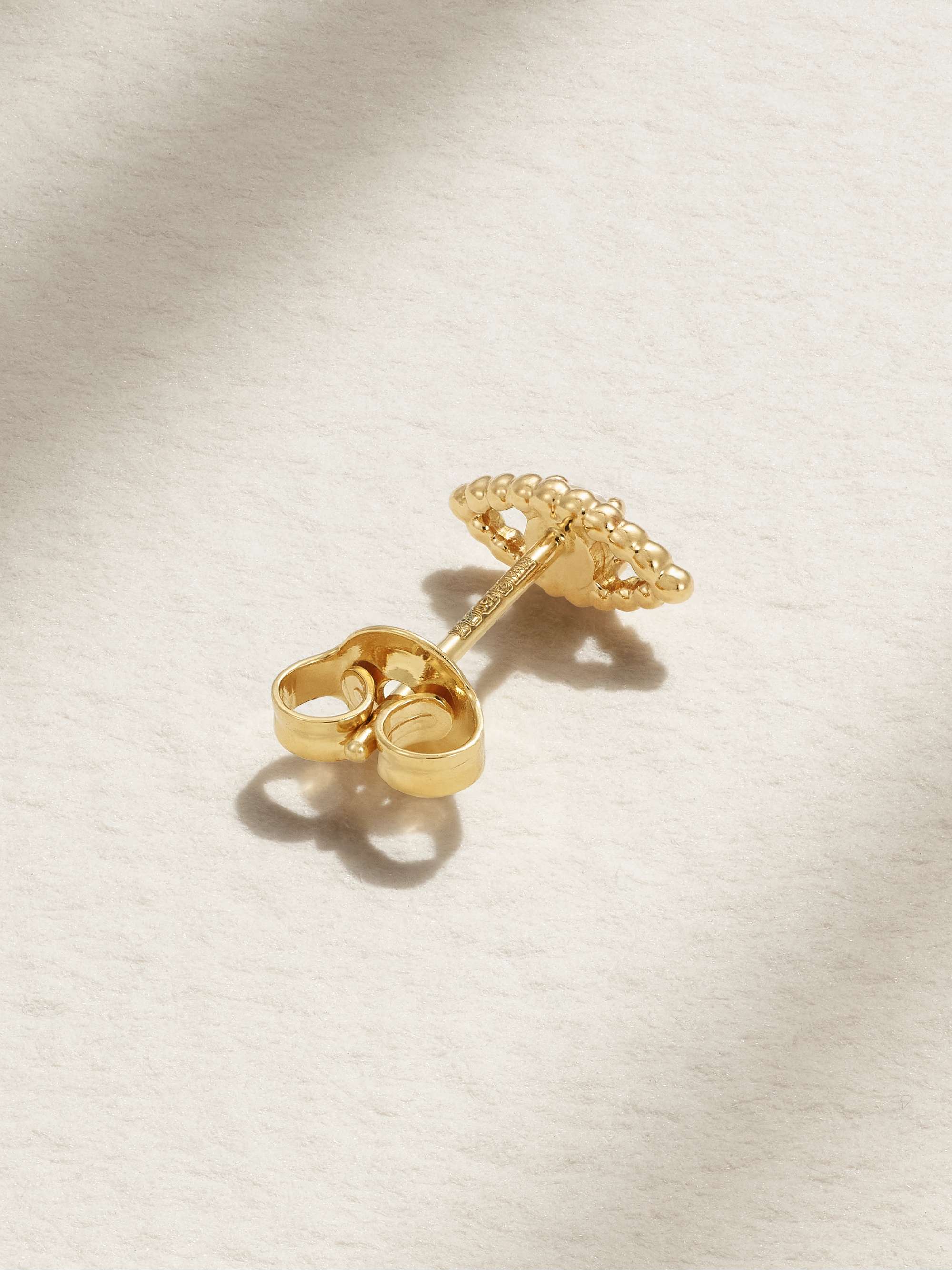 KIMAÏ Clarity 18-karat recycled gold laboratory-grown diamond single earring