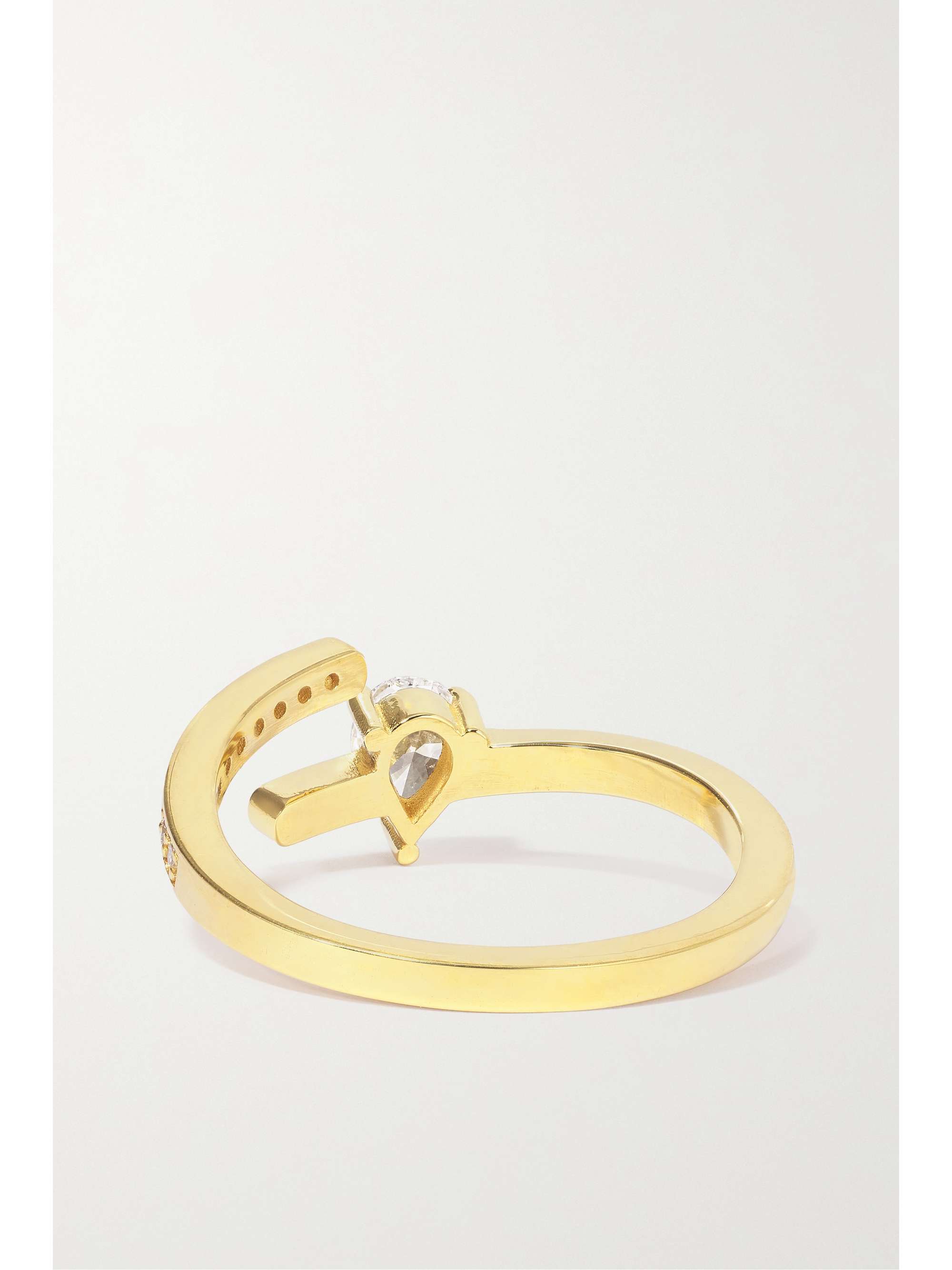 KIMAÏ Aqua 18-karat recycled gold laboratory-grown diamond ring