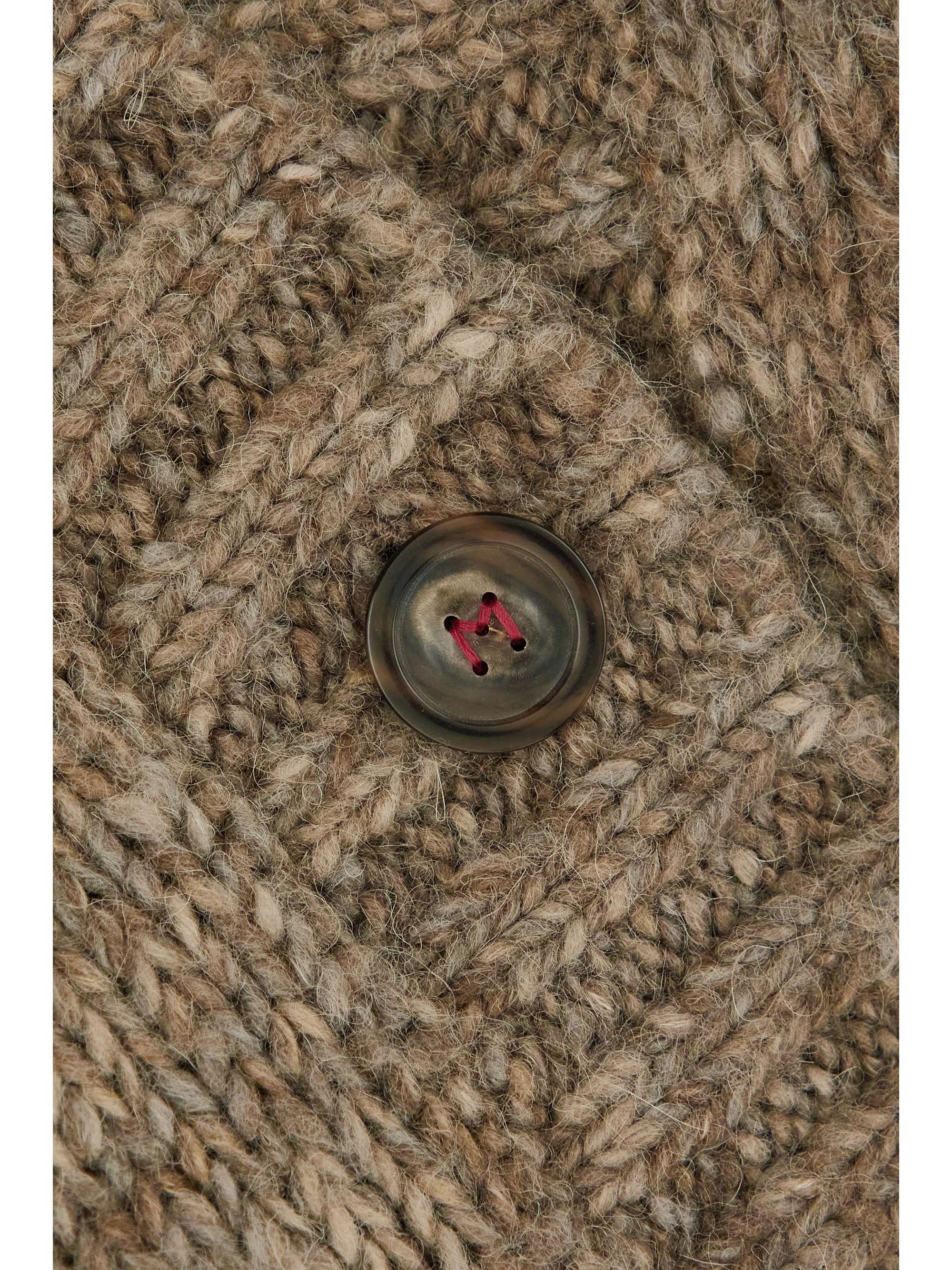 Alpaca, cotton and wool-blend cardigan