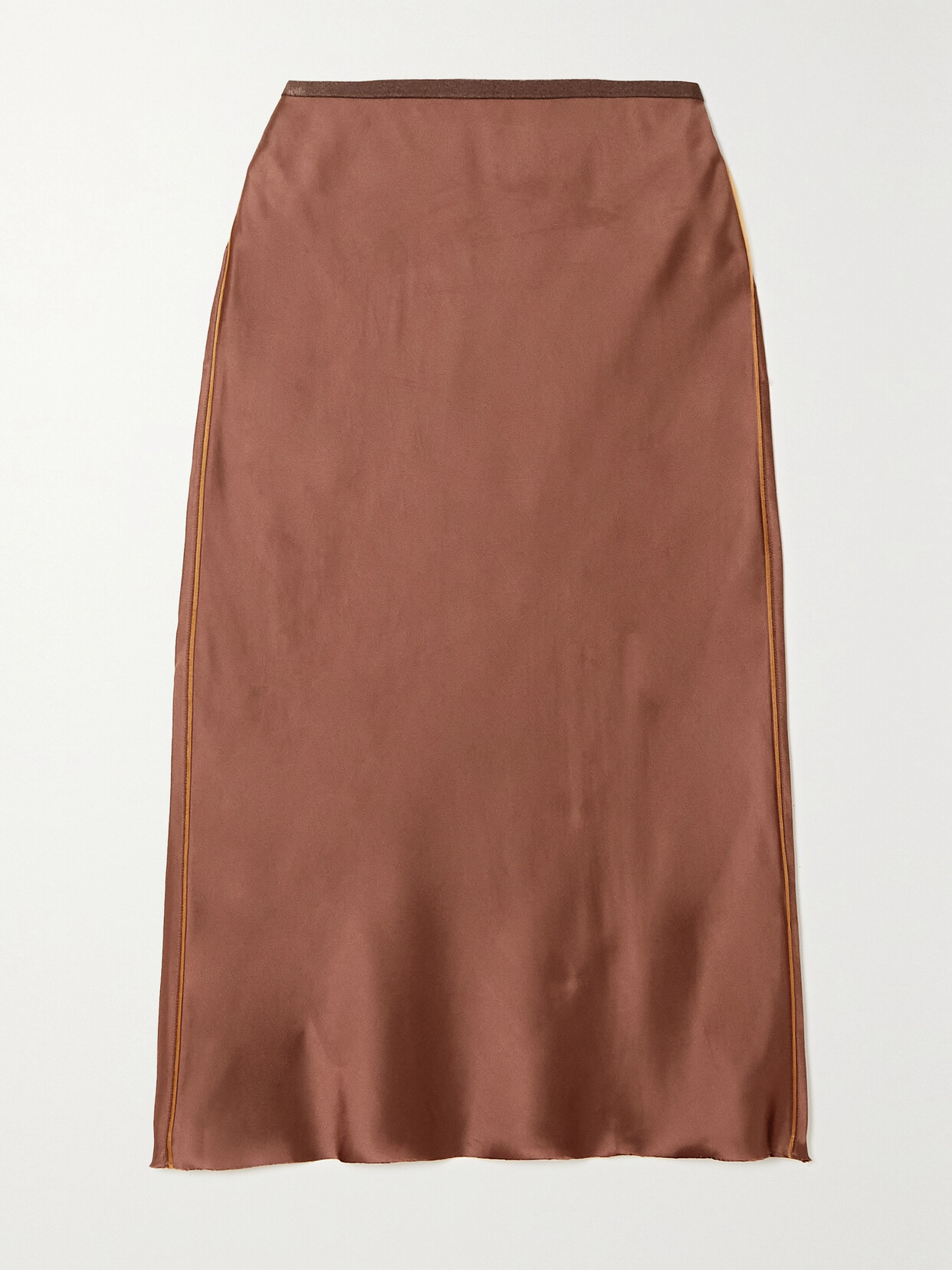 Helmut Lang Satin Midi Skirt