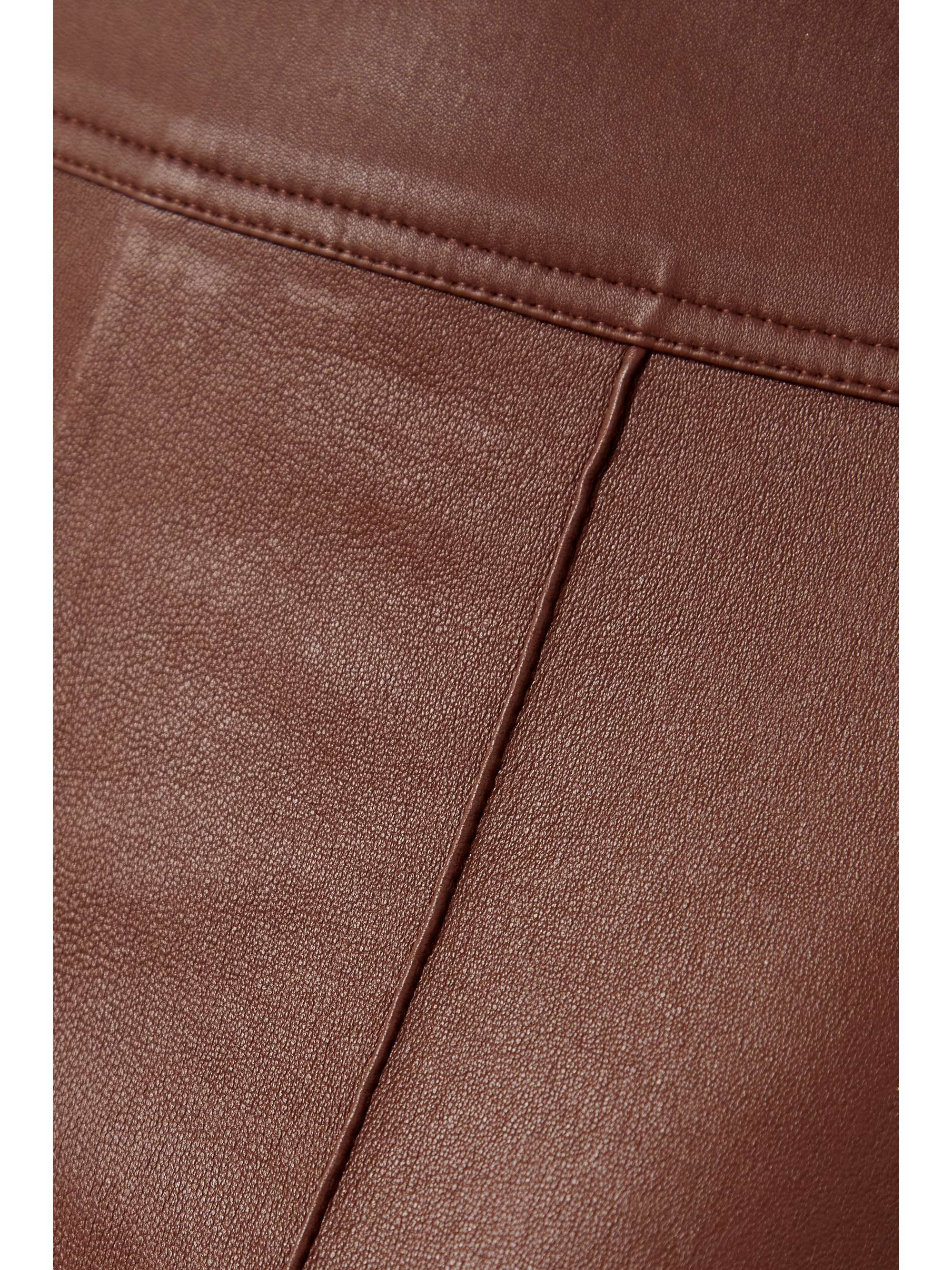 HELMUT LANG 皮革微喇裤