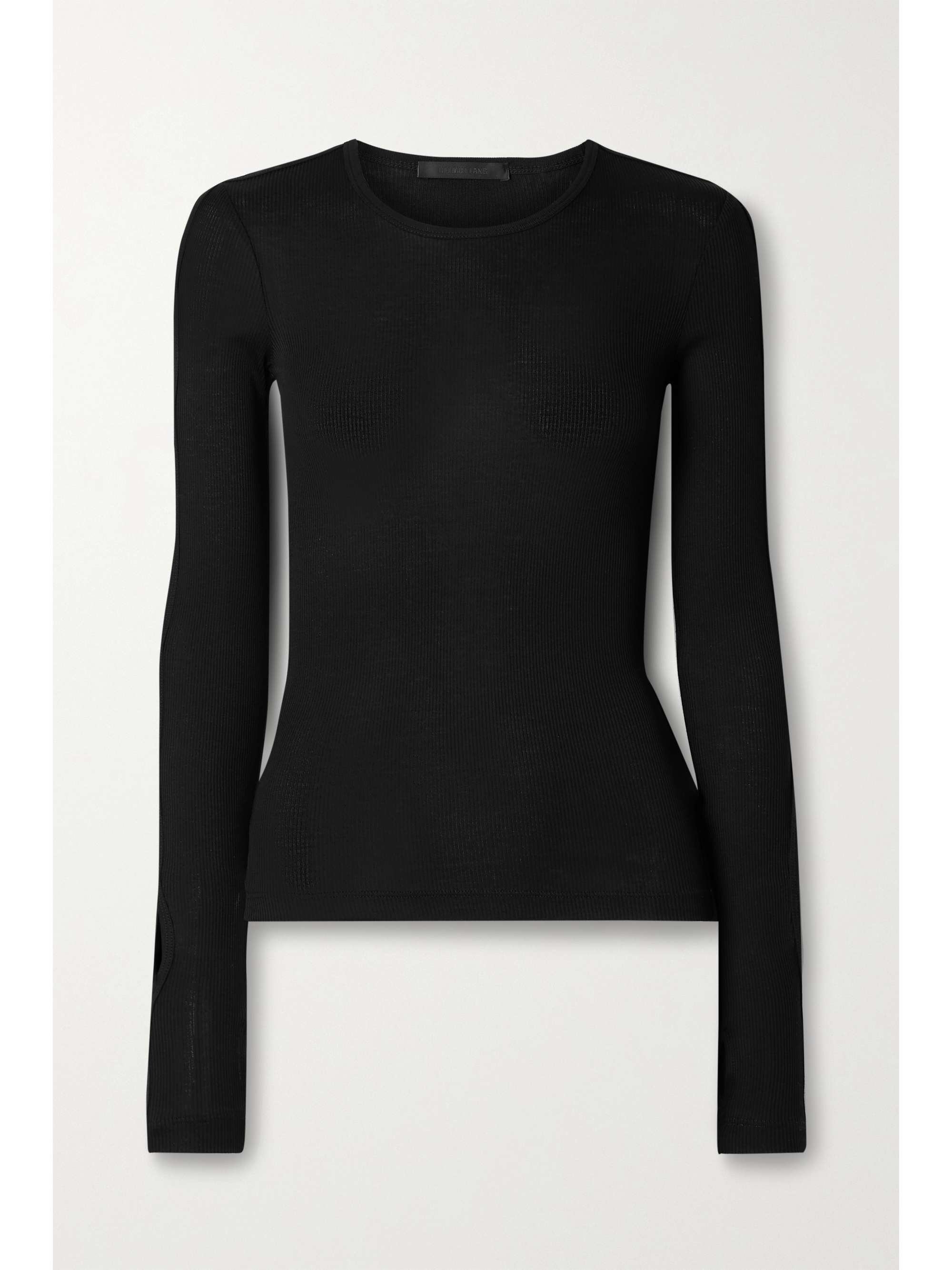 HELMUT LANG Ribbed cotton-jersey top