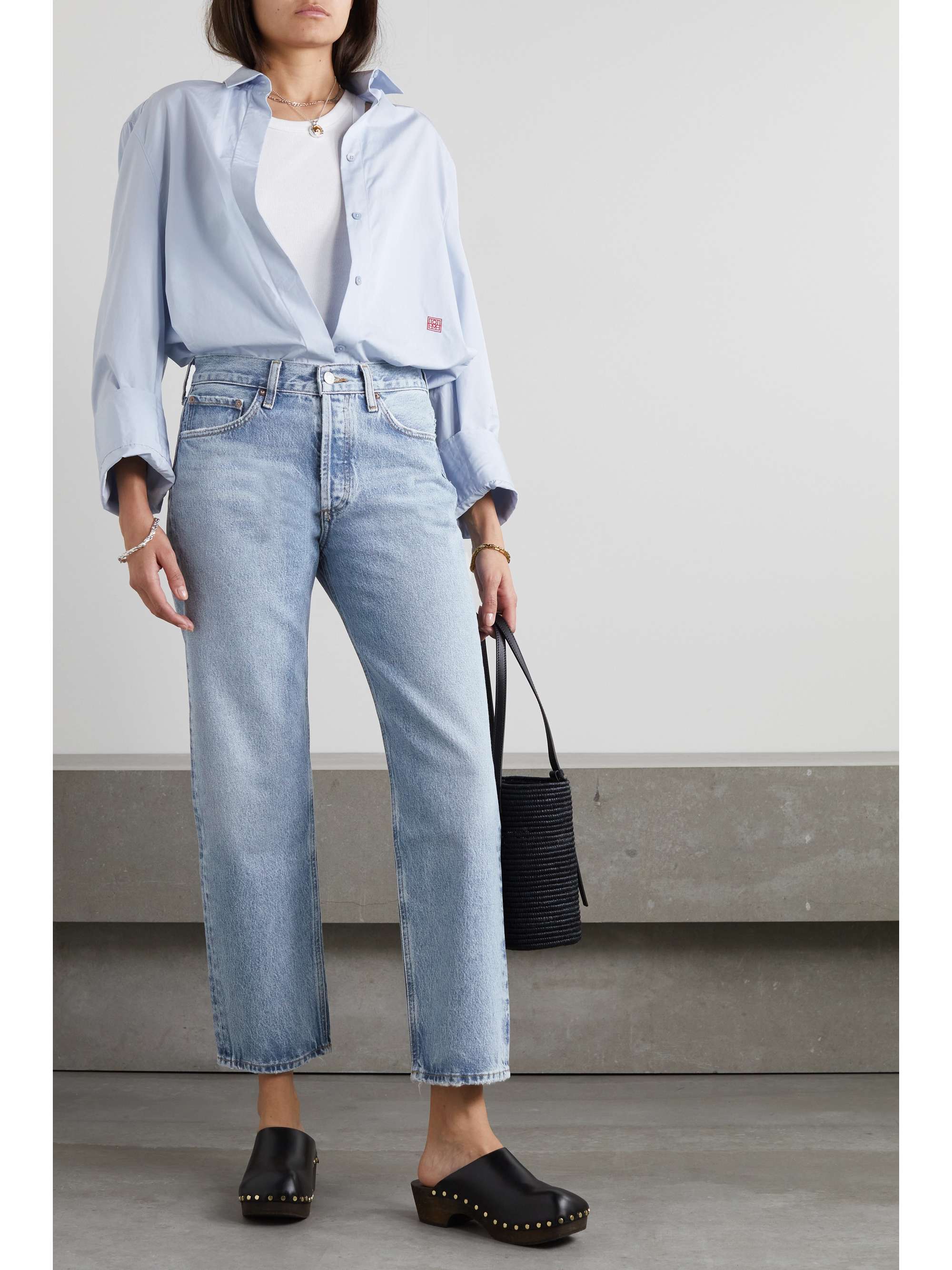 low rise straight leg jeans