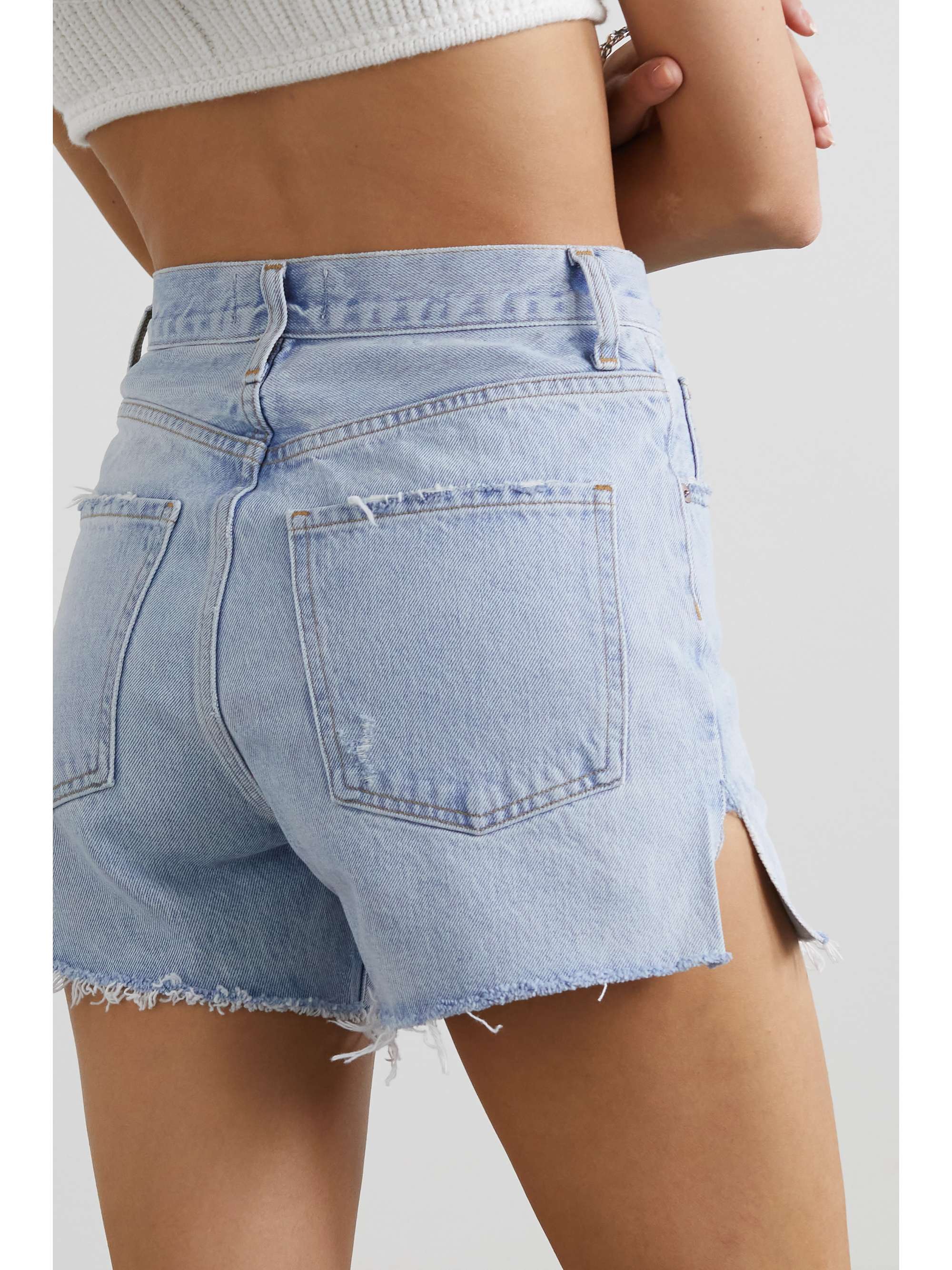 Light denim Dee denim shorts | AGOLDE 