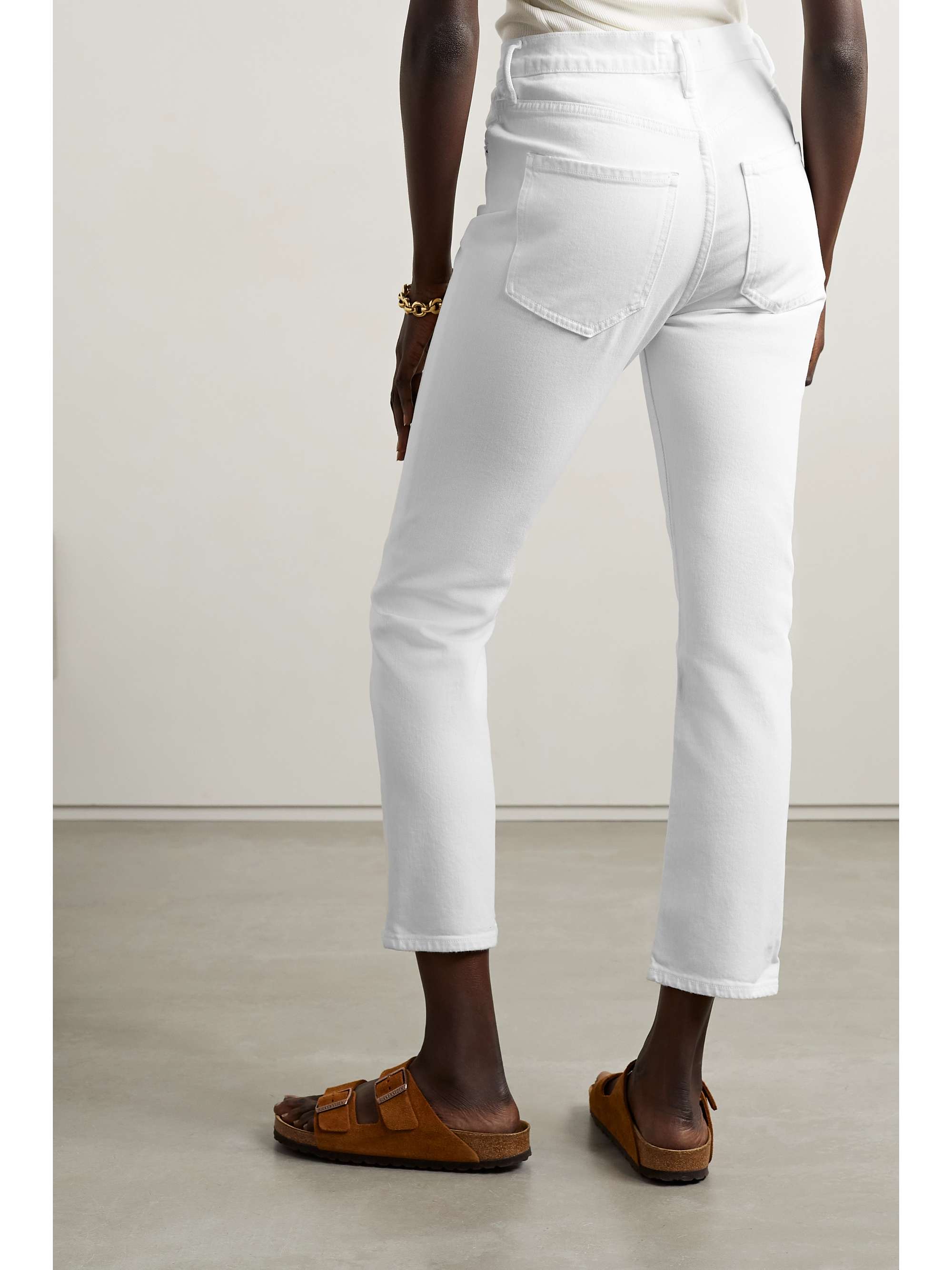 agolde riley jeans white