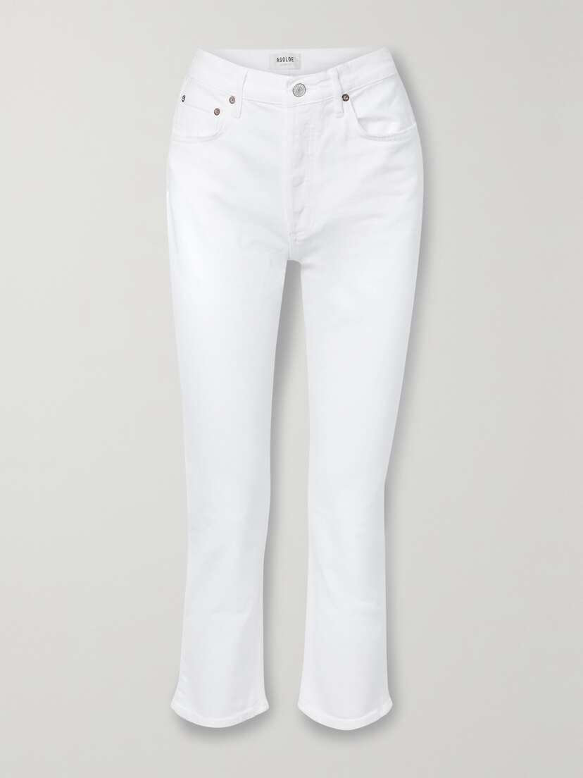 AGOLDE Riley Cropped High-rise Straight-leg Jeans
