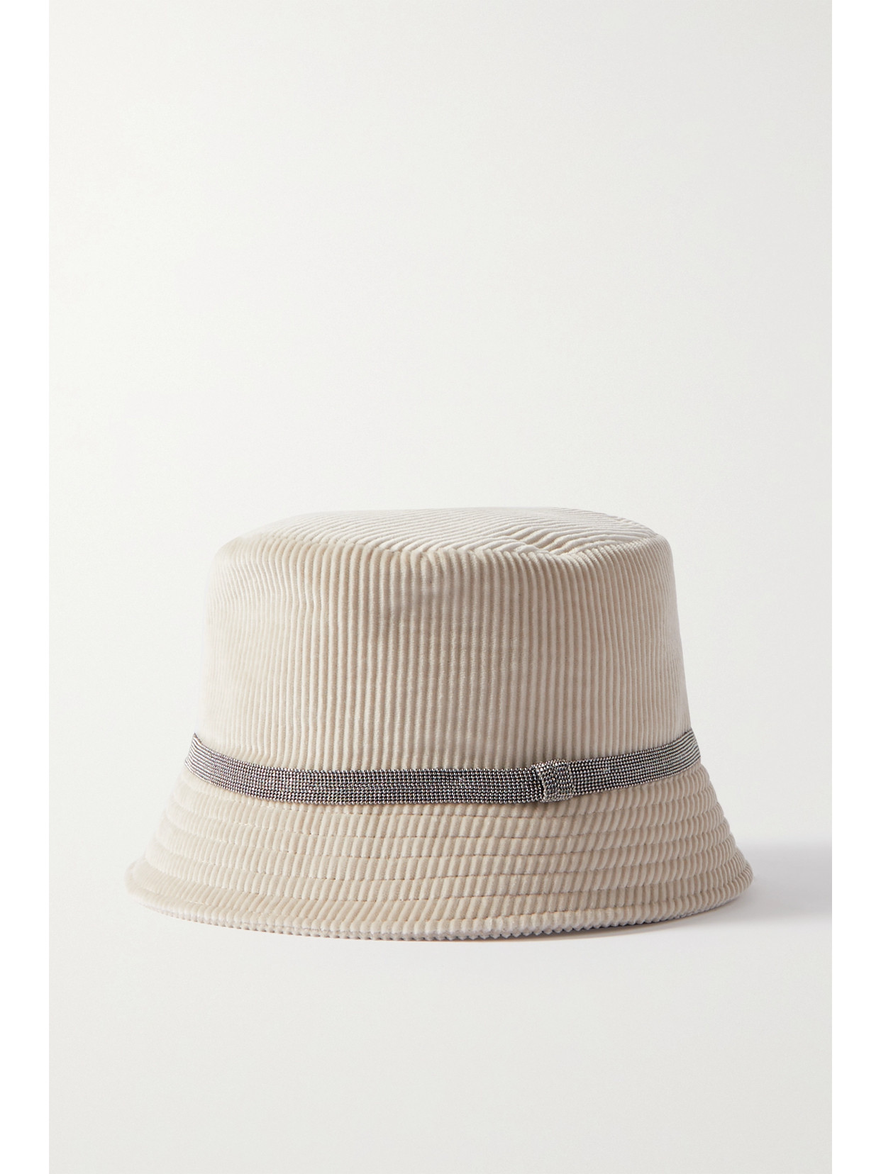 Brunello Cucinelli Bead-embellished Cotton And Cashmere  display picture 1