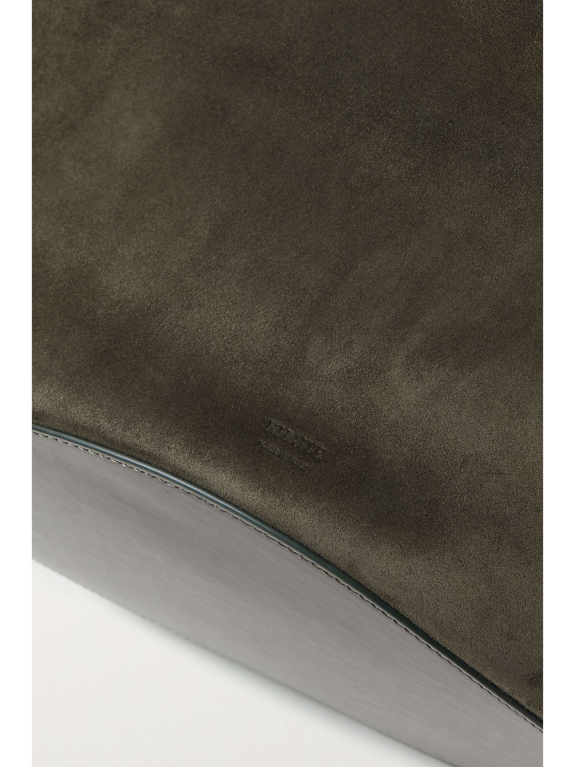 KHAITE Lotus medium suede tote