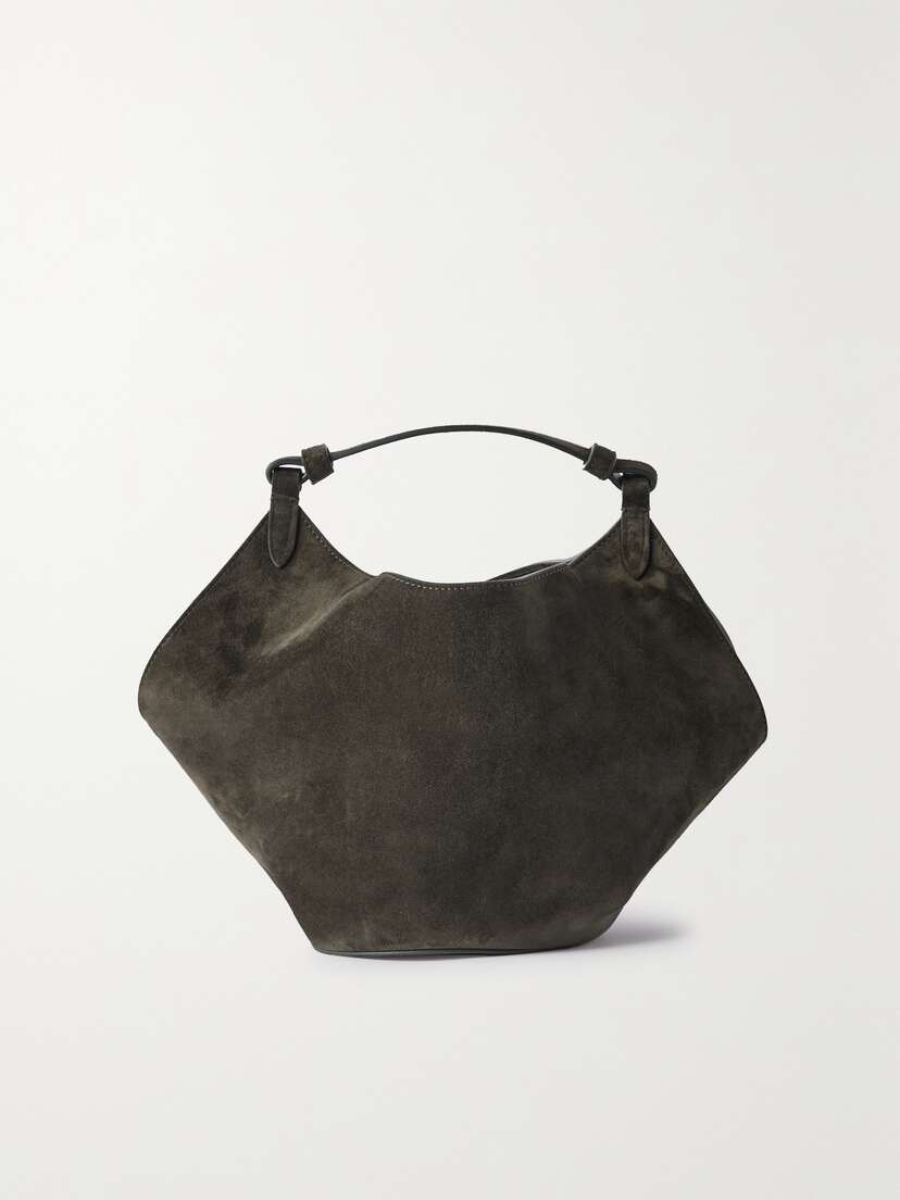 Khaite Lotus Mini Suede Tote