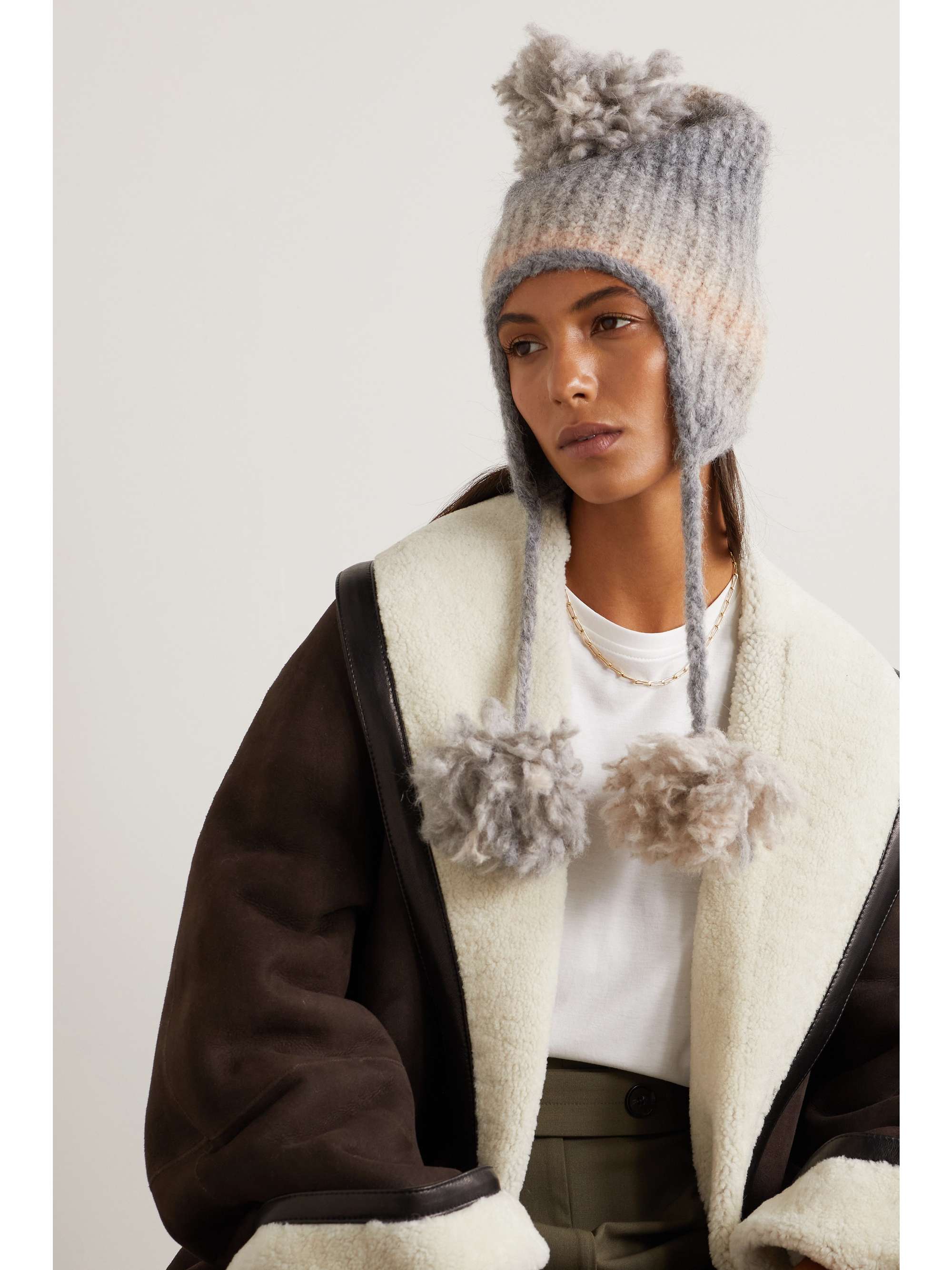 ALANUI Ice Caves ombré alpaca-blend beanie