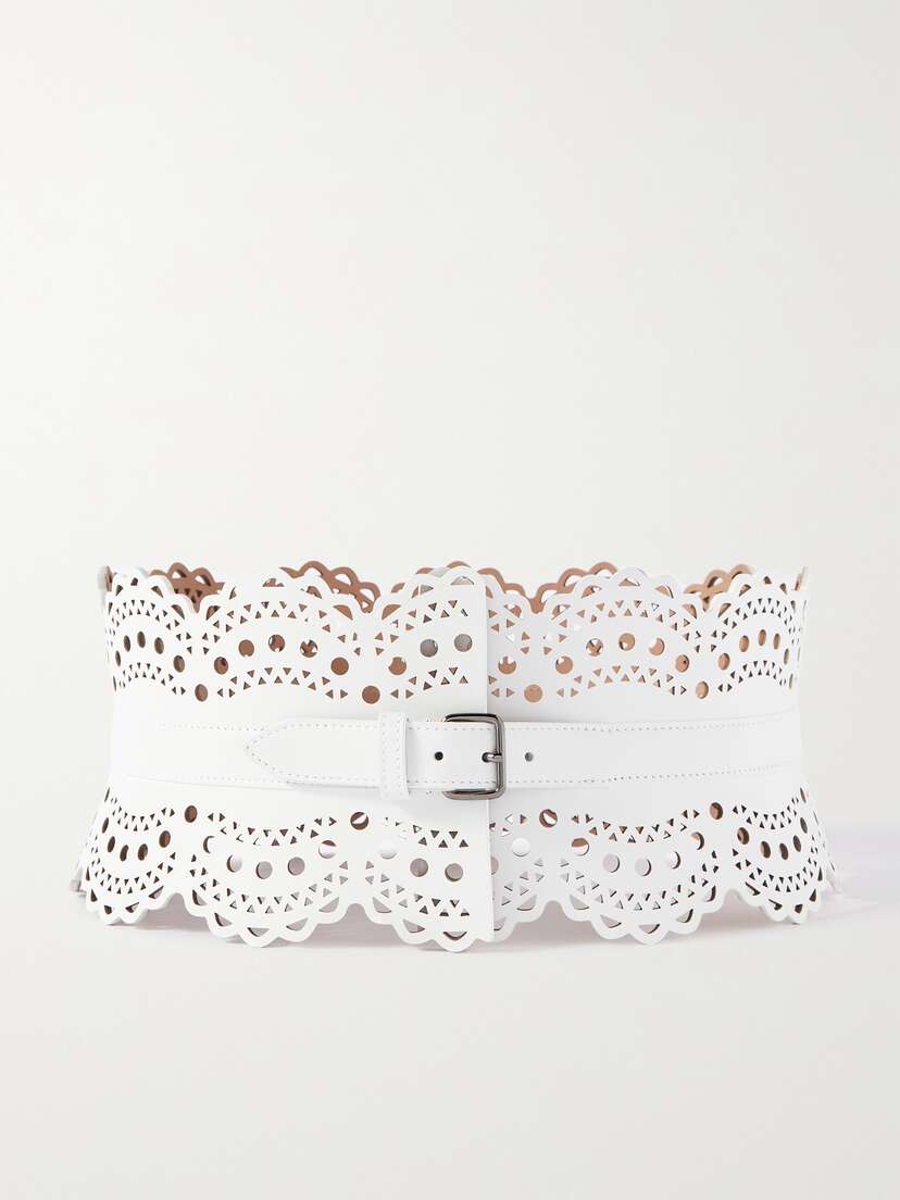 Alaïa Laser-cut Leather Waist Belt