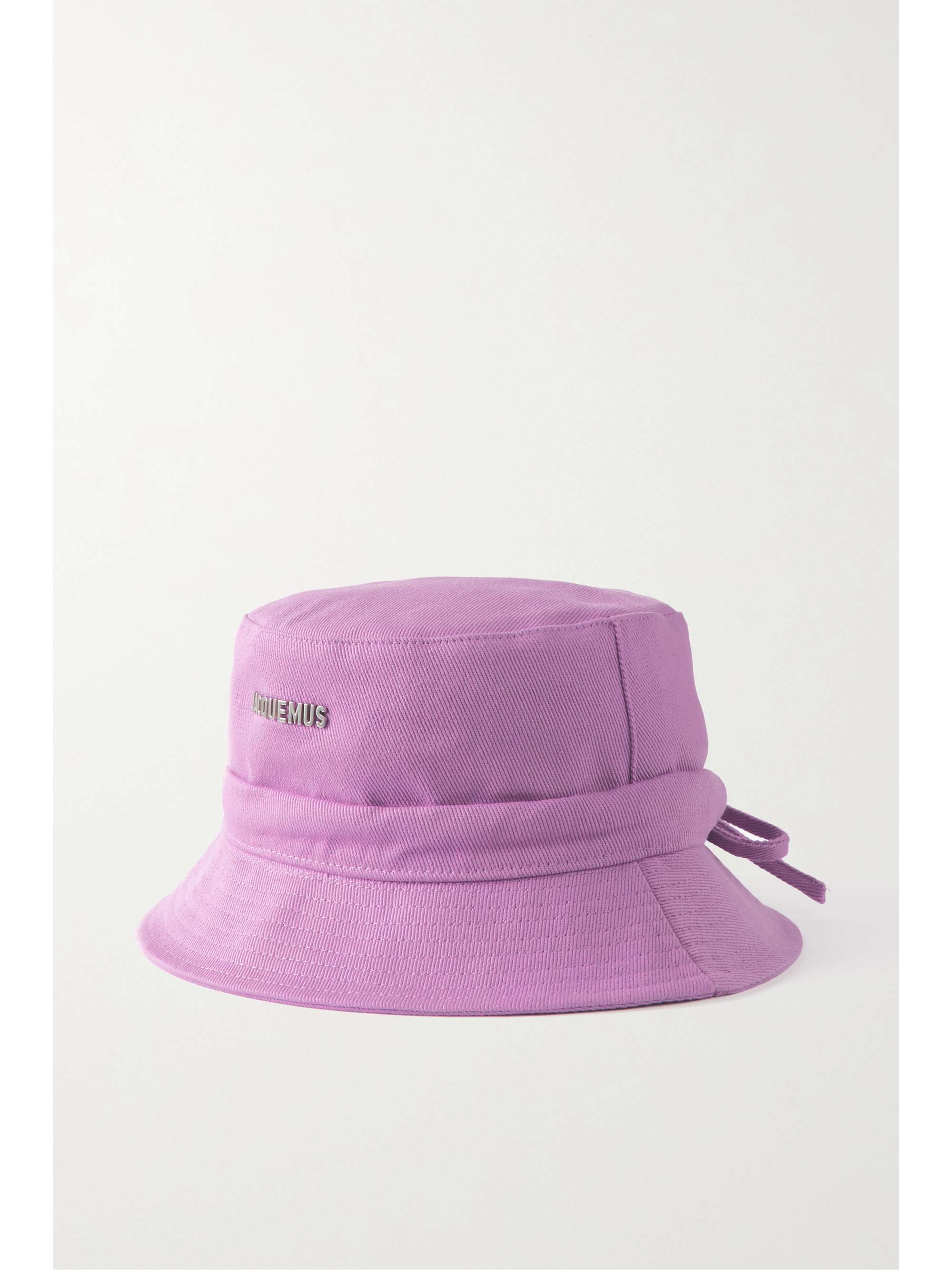 Lilac Le Bob Embellished Cotton Twill Bucket Hat Jacquemus Net A Porter