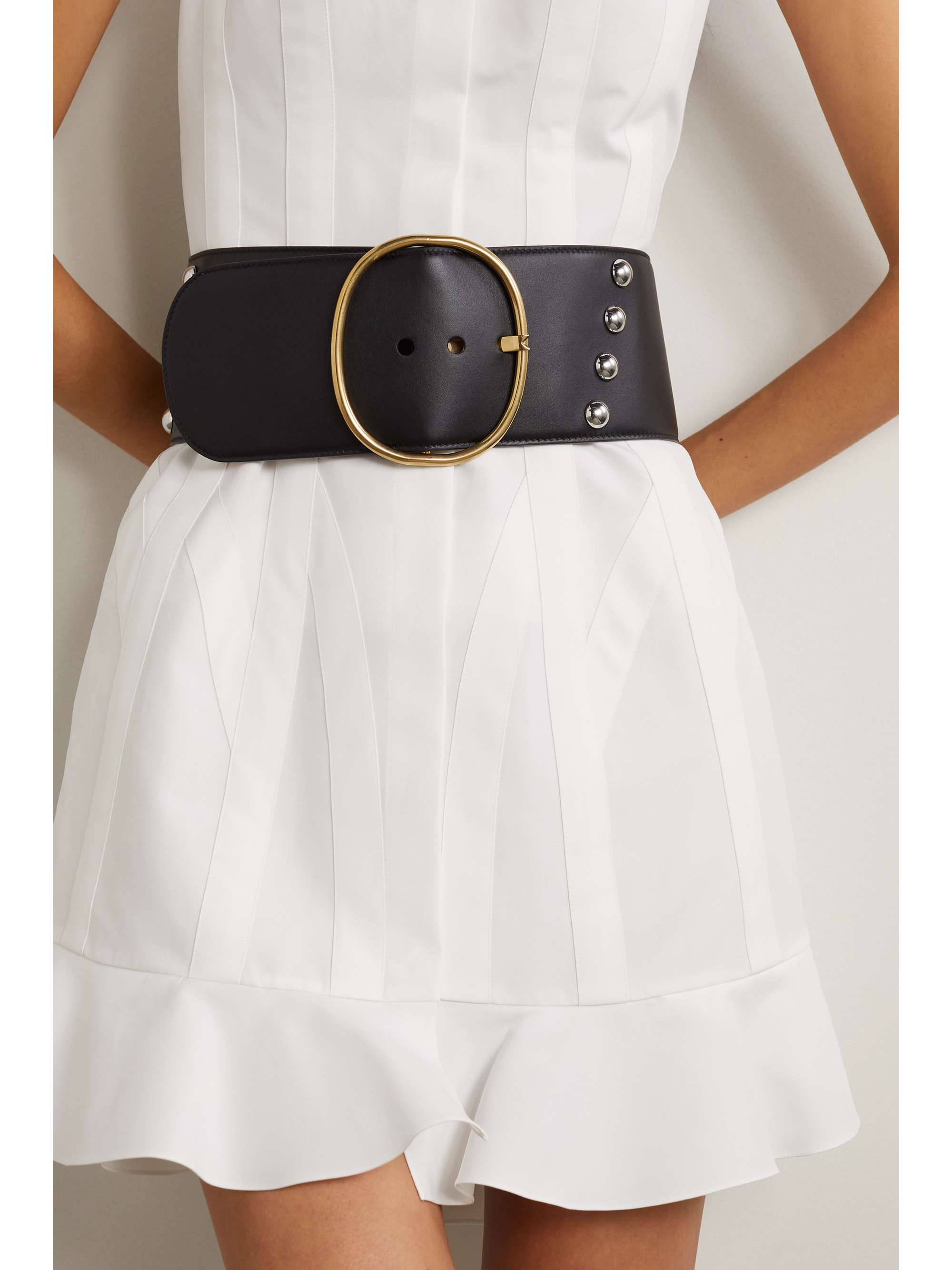 ALAÏA Studded leather belt