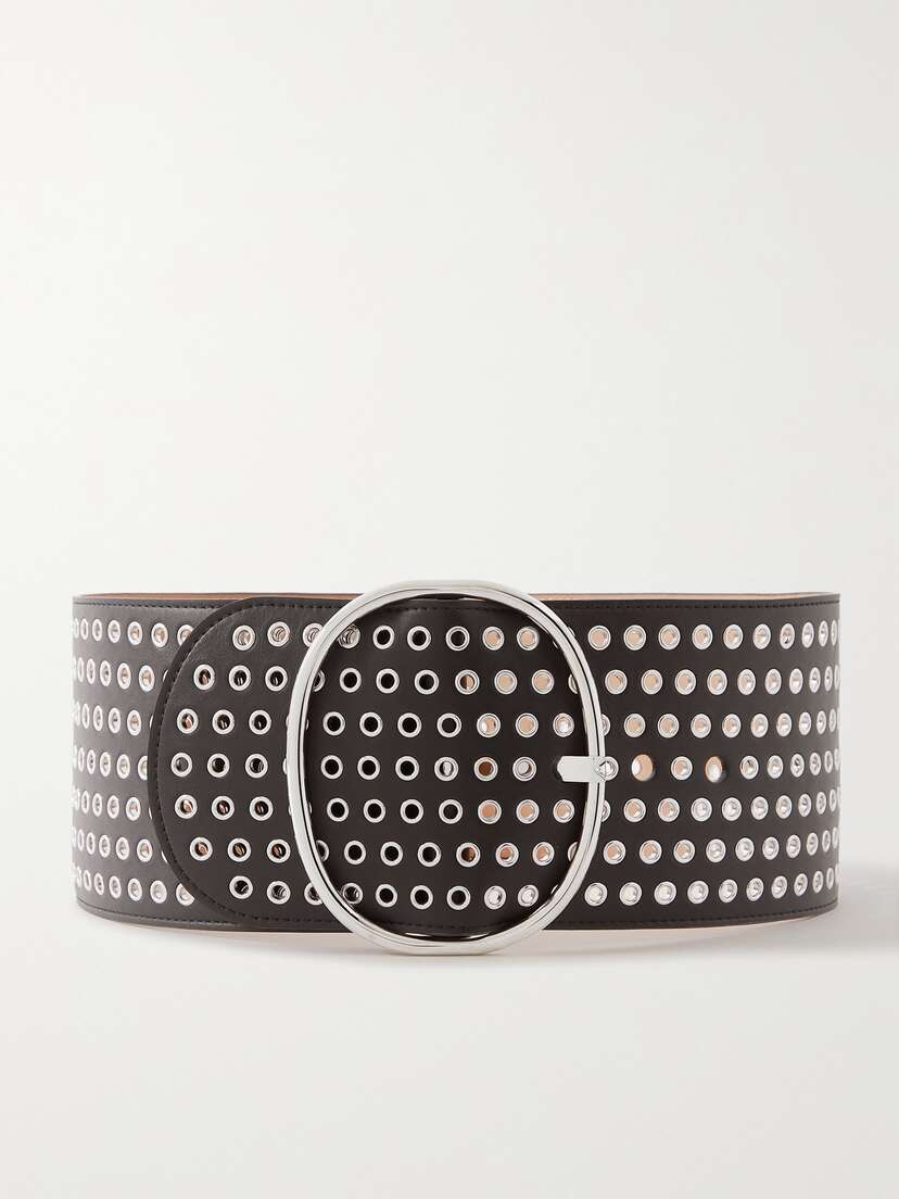 Alaïa Embellished Leather Waist Belt