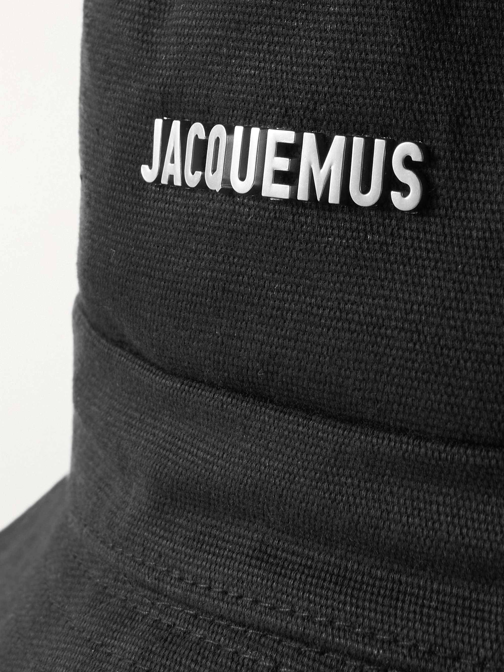 JACQUEMUS Le Bob embellished cotton-canvas bucket hat
