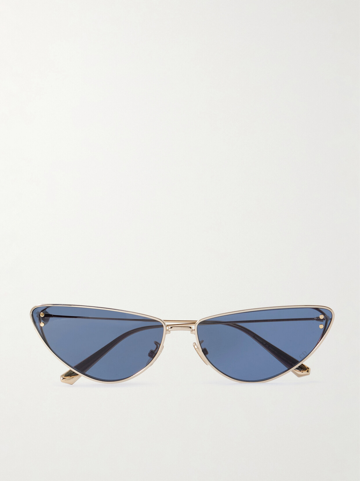 Dior Miss B1u Cat-eye Gold-tone Sunglasses In Blue