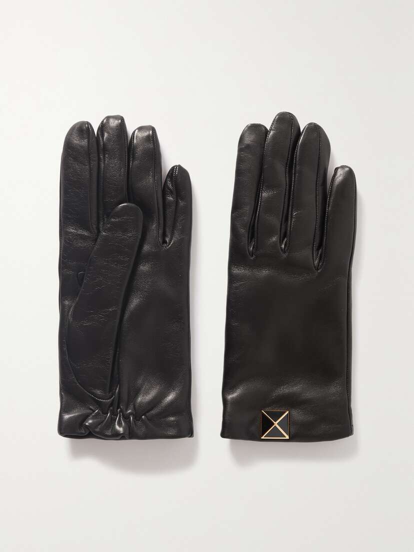 Valentino Garavani Rockstud Leather Gloves