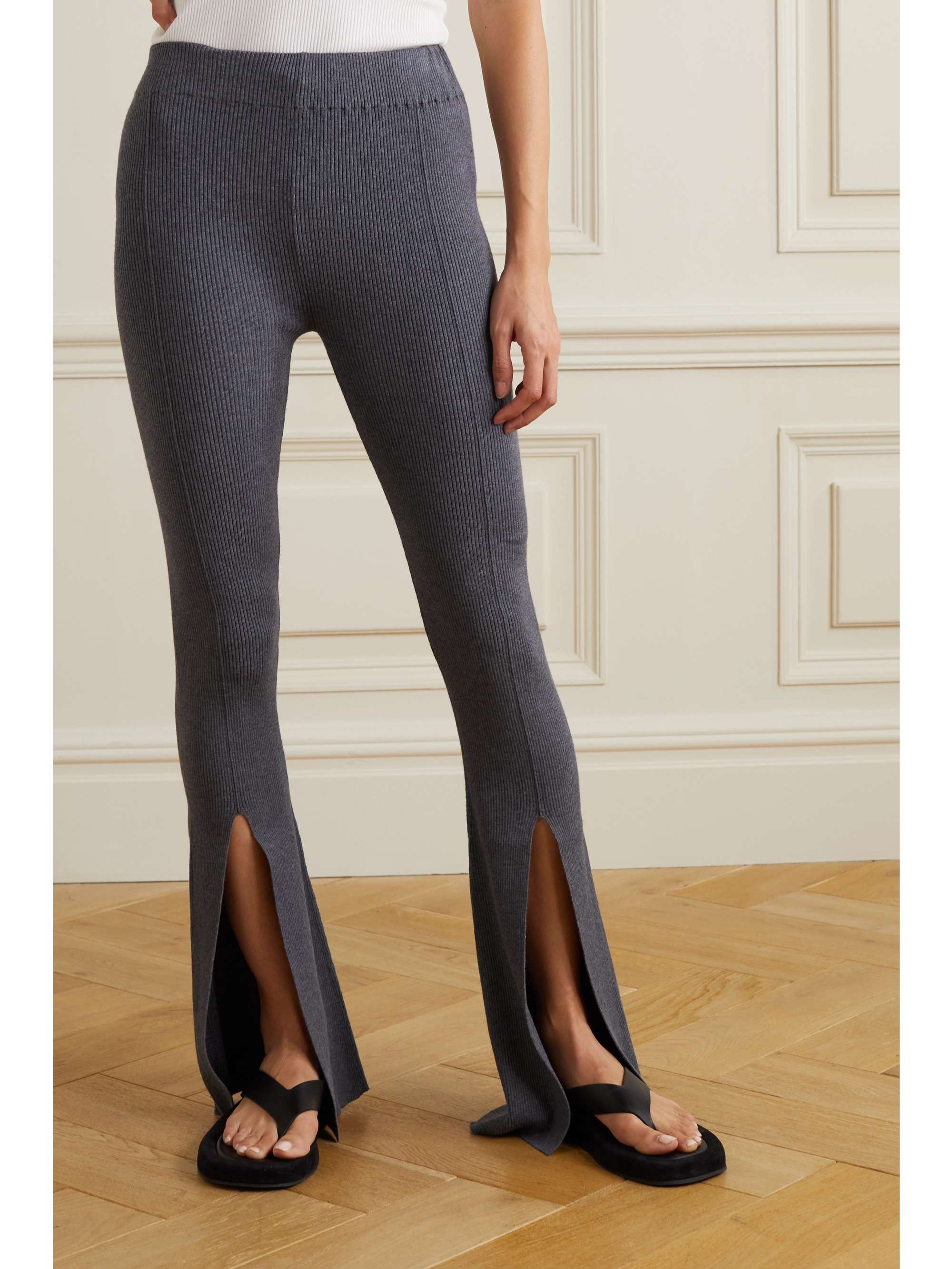 REMAIN BIRGER CHRISTENSEN Omly Leggings aus geripptem Stretch-Strick