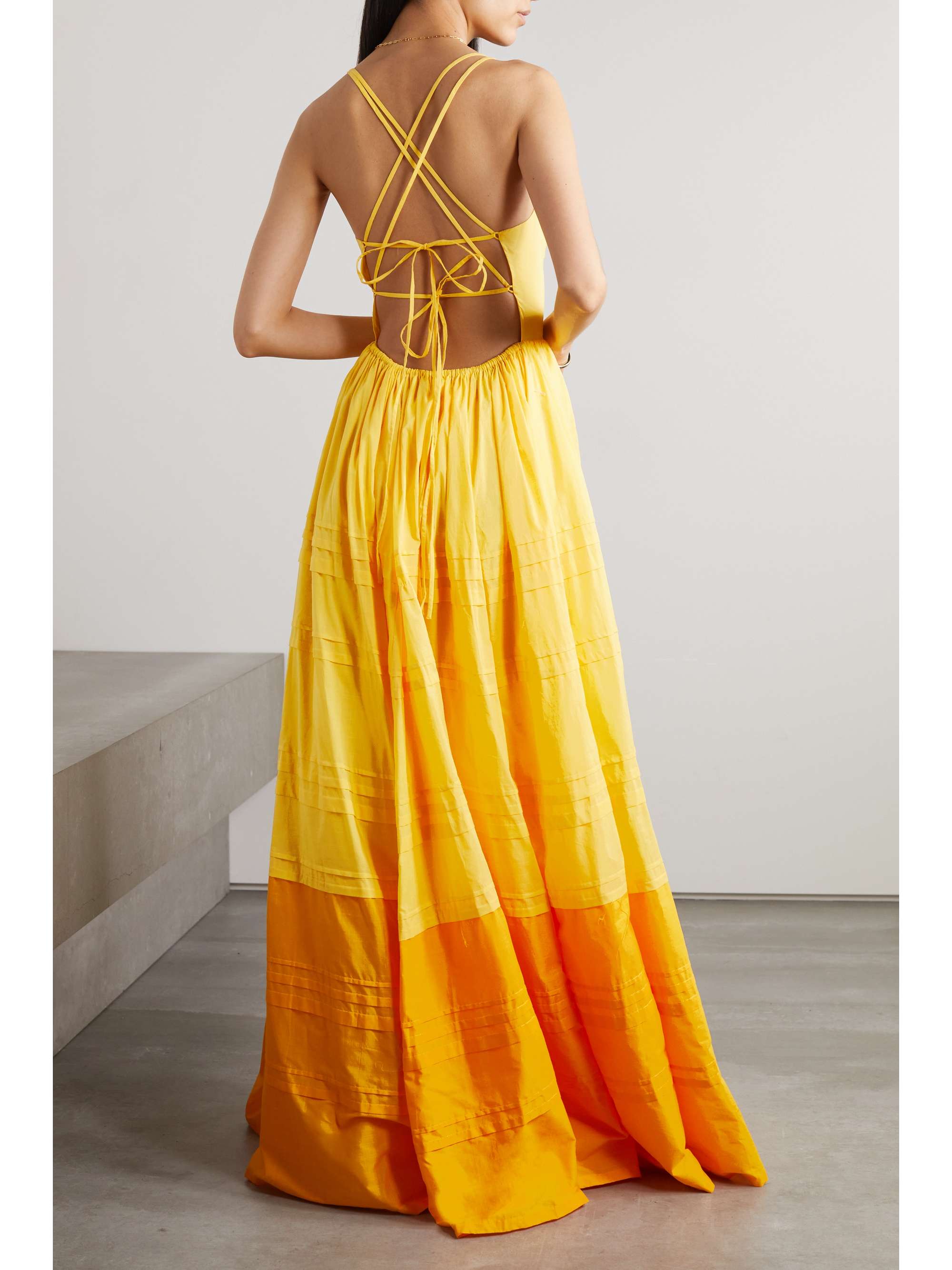 staud yellow dress