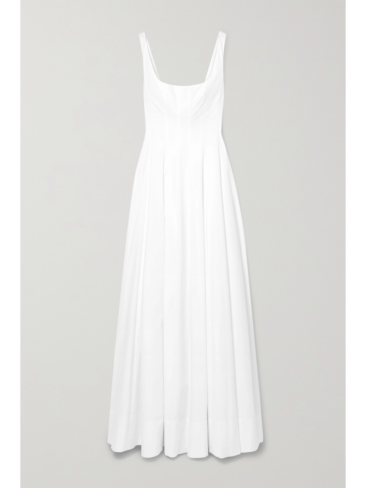 Staud Wells Poplin Mini Dress In White