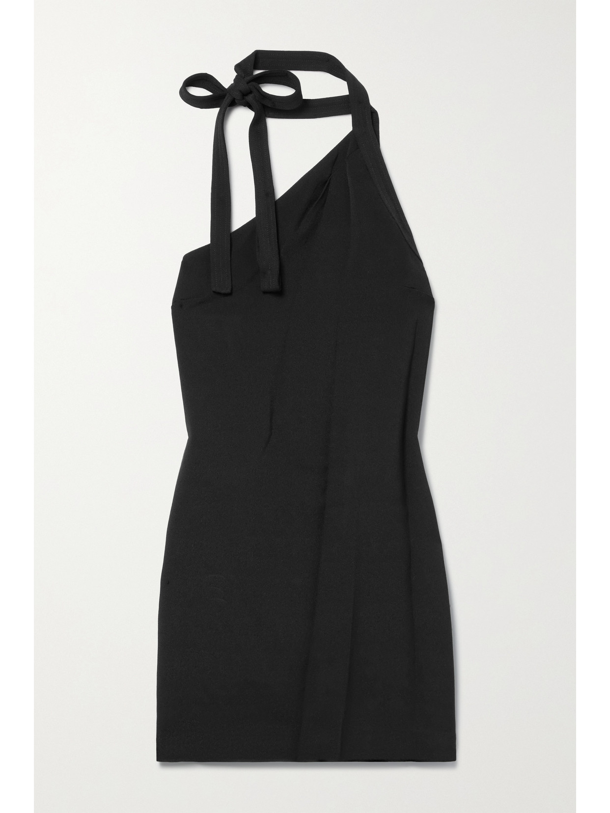 3.1 Phillip Lim Tie-neck Crepe Mini Dress In Black