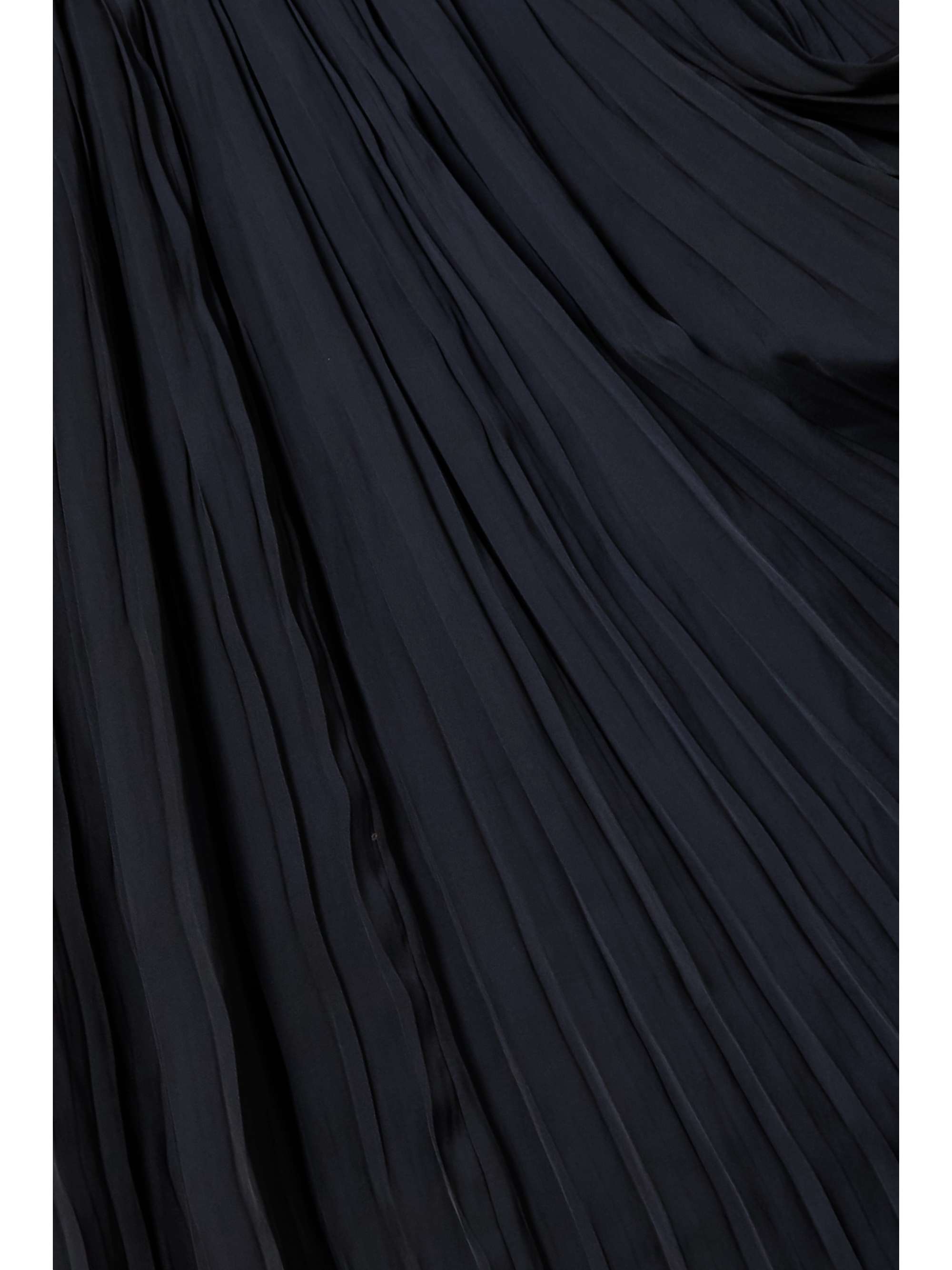 ULLA JOHNSON Valeria plissé-satin maxi dress