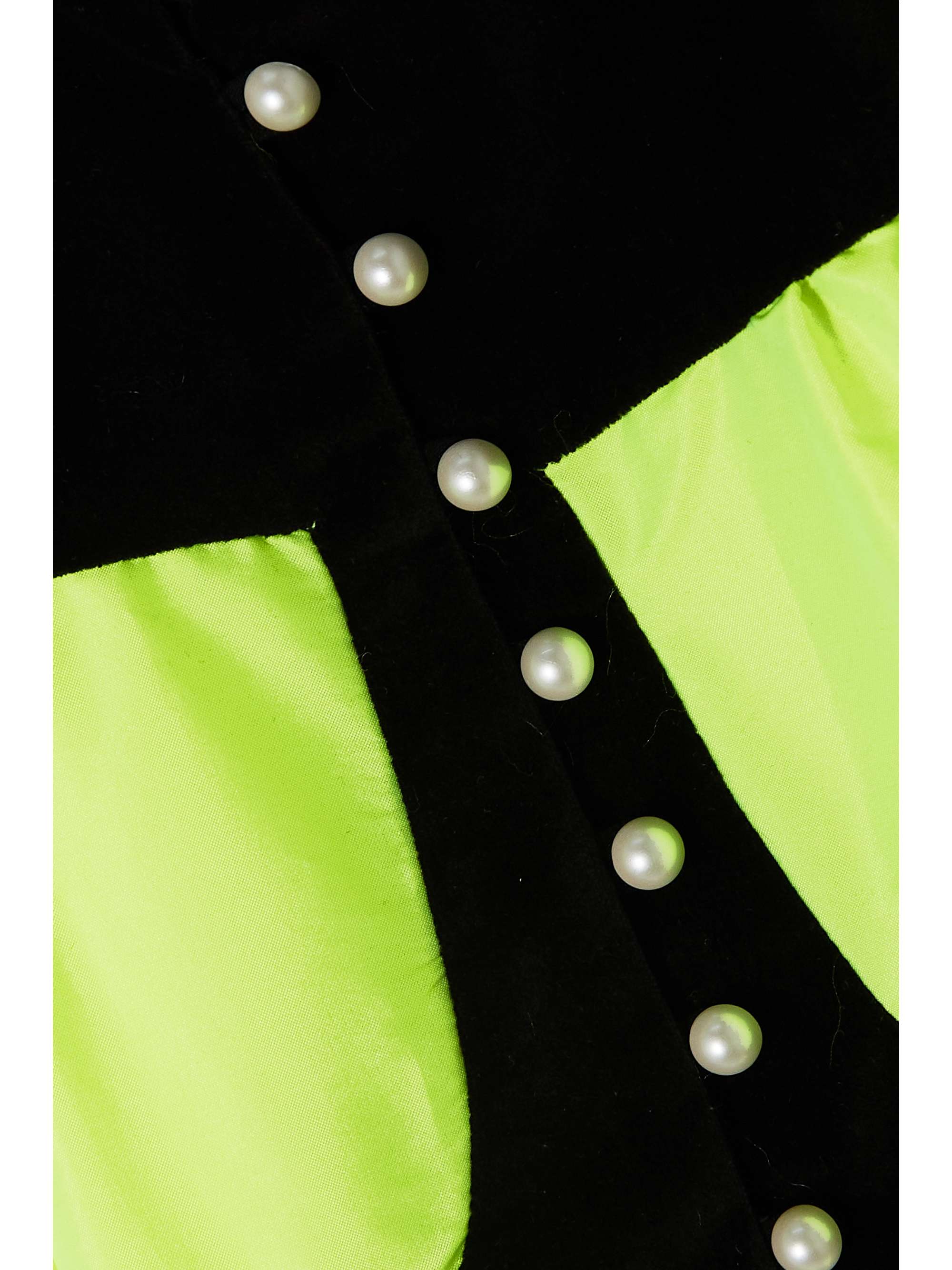 BATSHEVA Ashlyn twotone velvet and moiré dress NETAPORTER