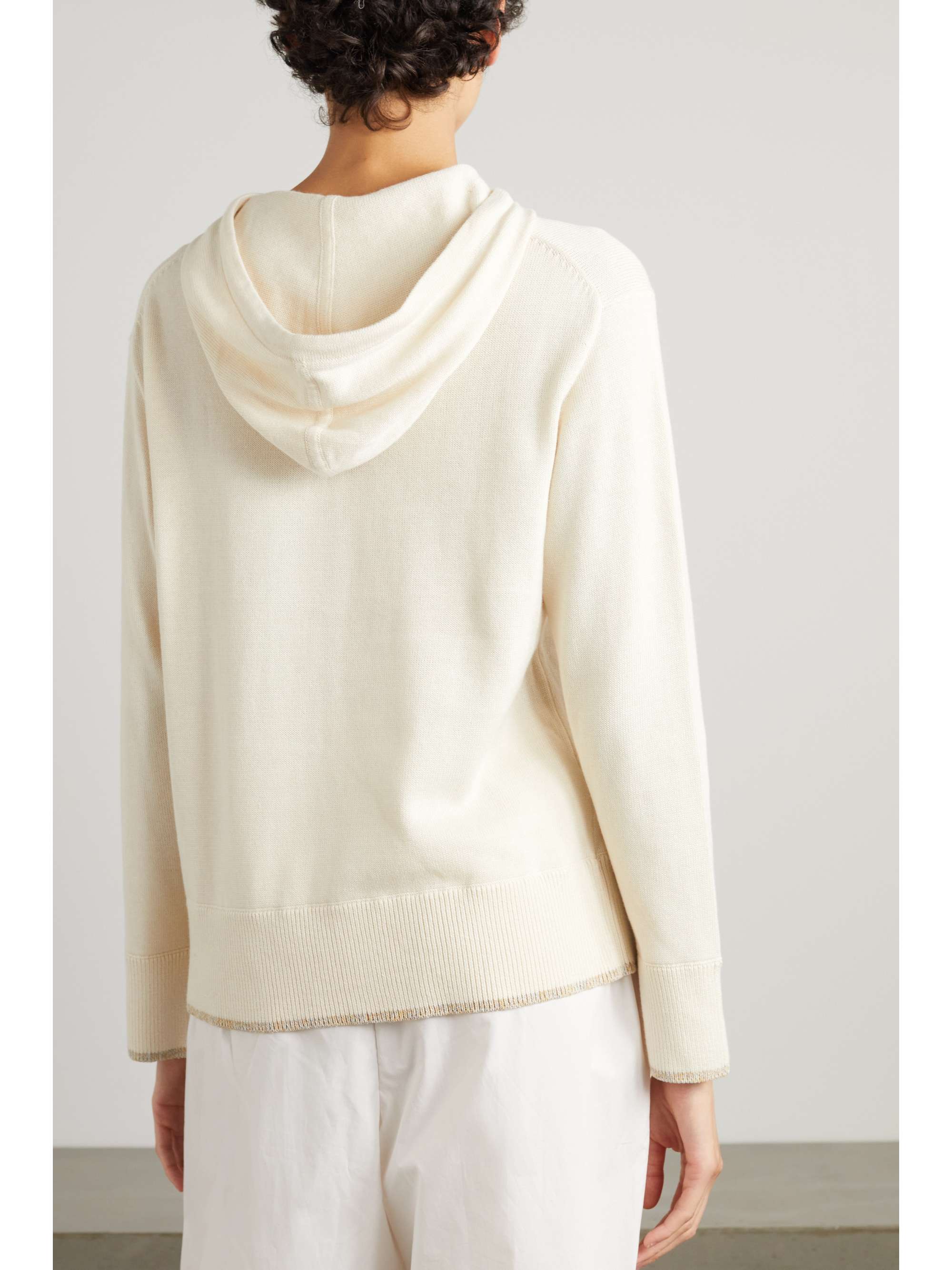 THEORY Cottonblend hoodie NETAPORTER