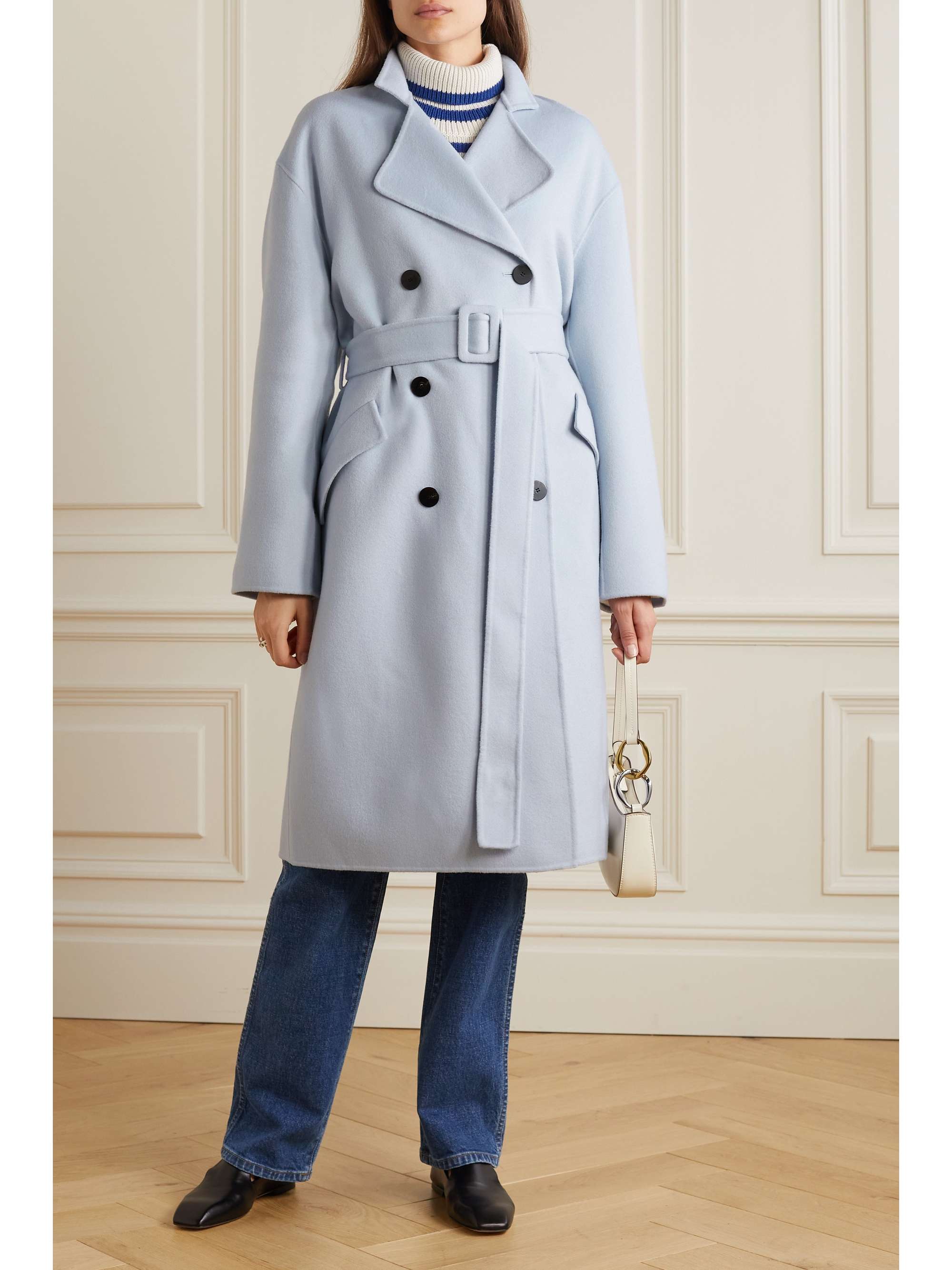 net-a-porter.com | Doppelreihiger Mantel aus einer Woll-Kaschmirmischung mit Gürtel