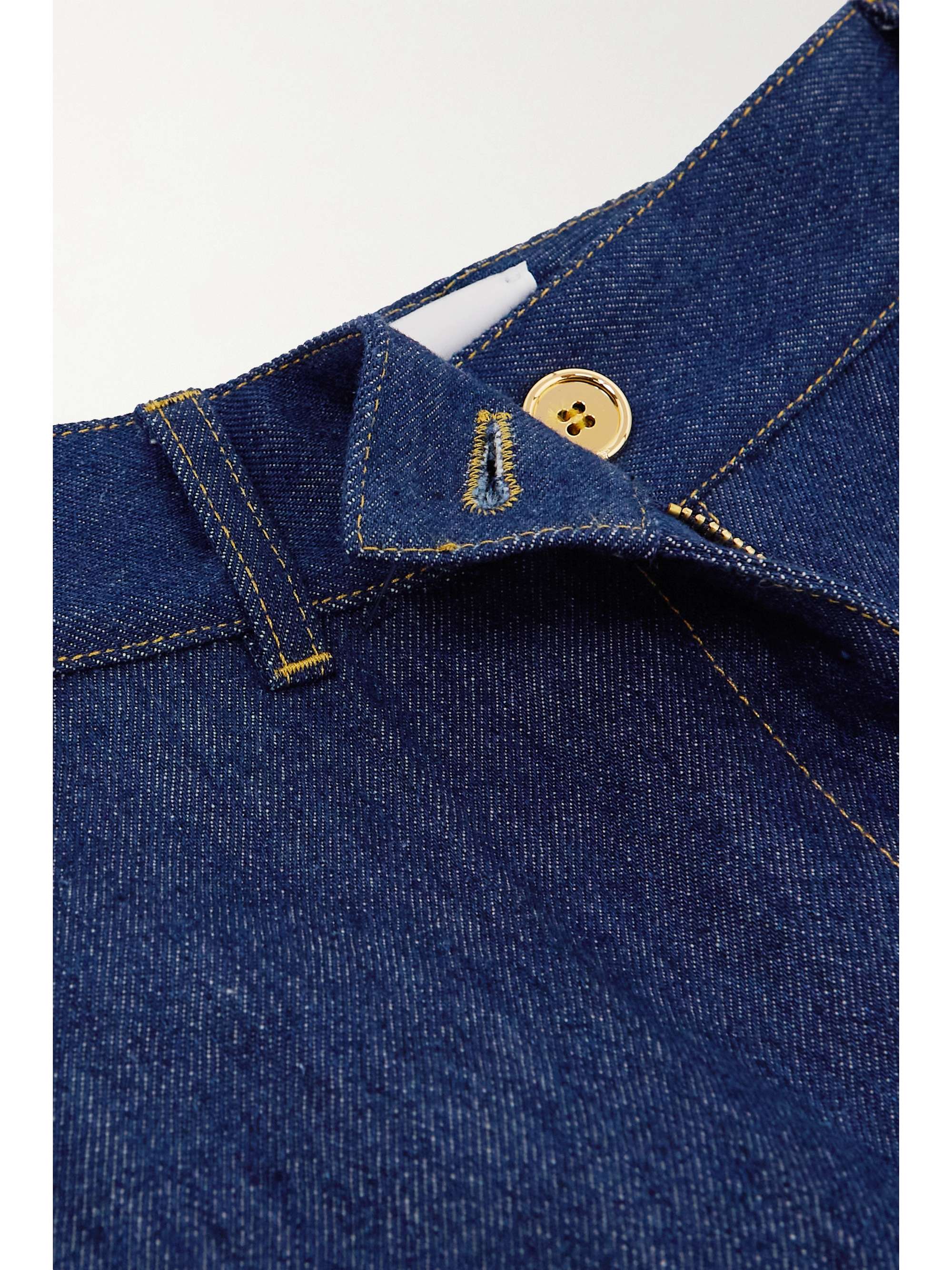 PATOU High-rise wide-leg organic jeans