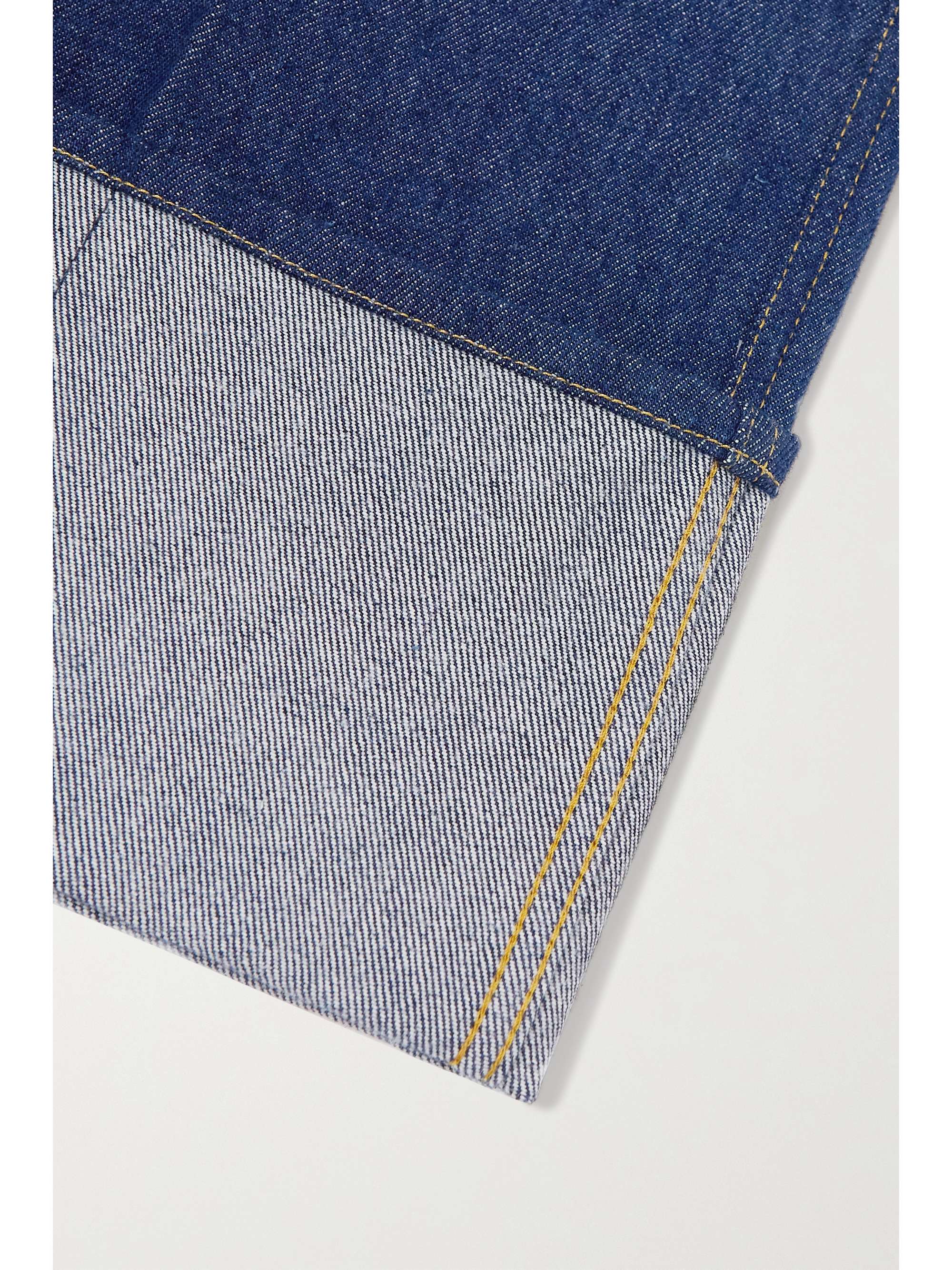 PATOU High-rise wide-leg organic jeans