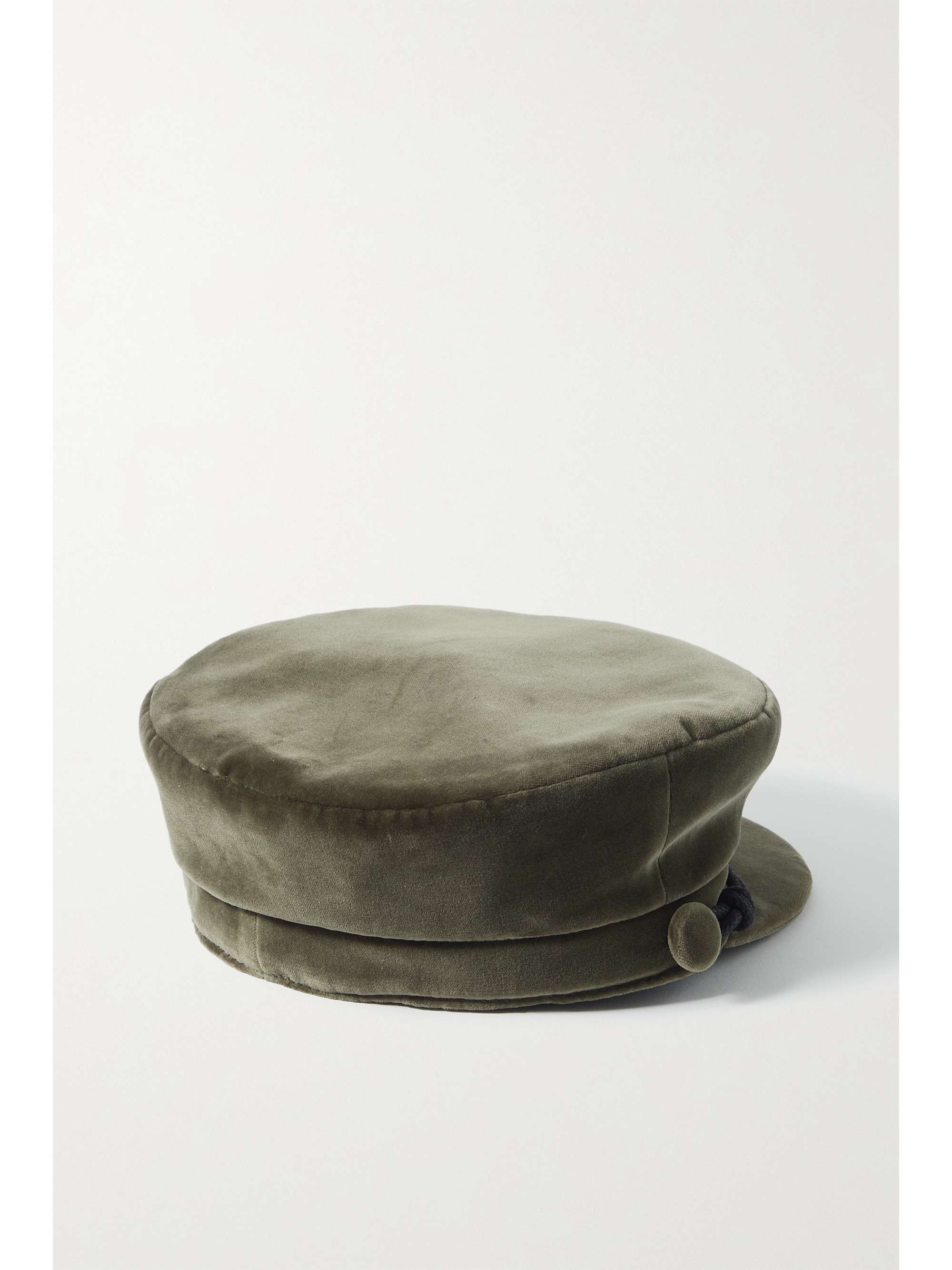 MAISON MICHEL Abby cotton-velvet cap