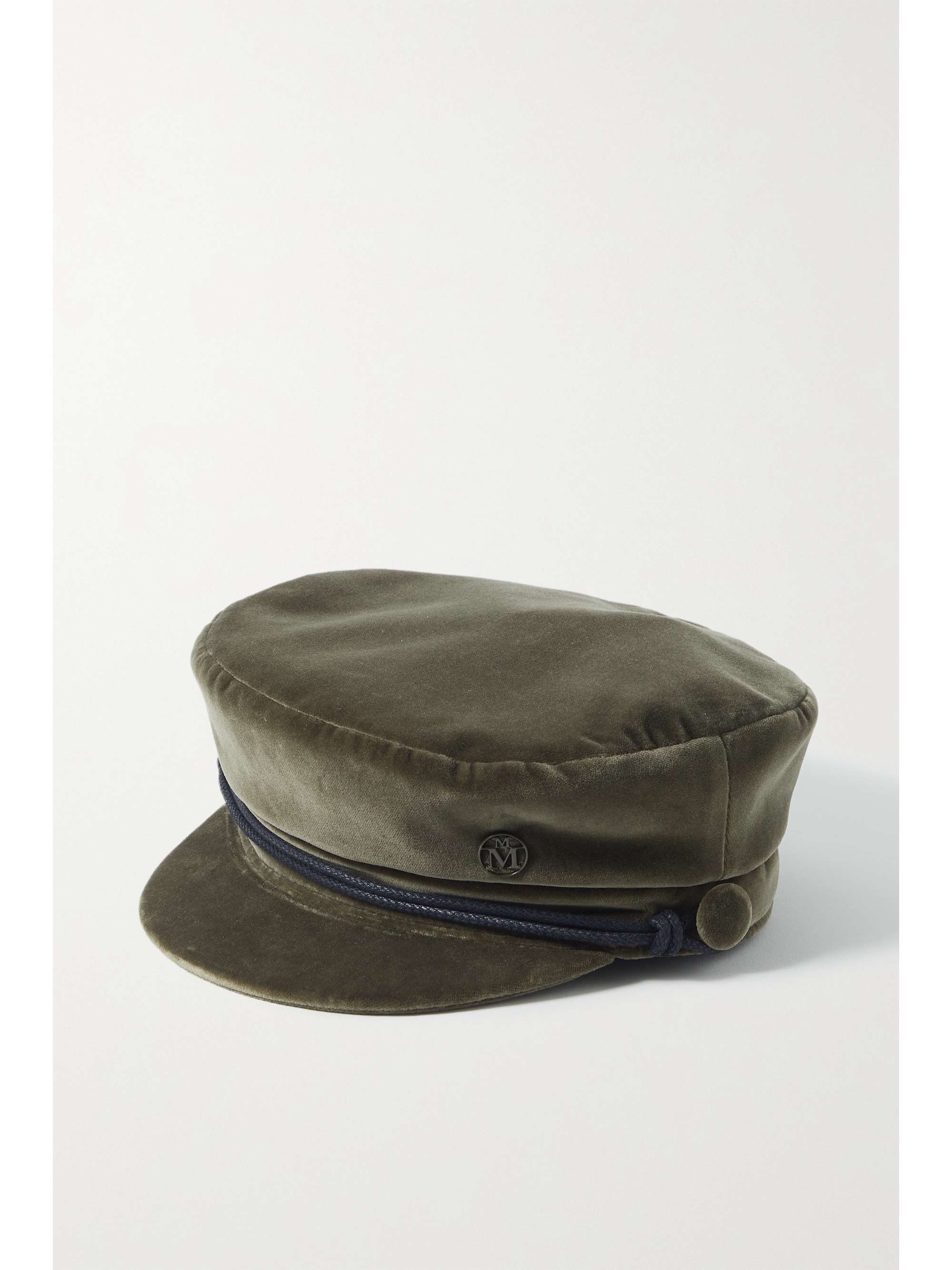 MAISON MICHEL Abby cotton-velvet cap