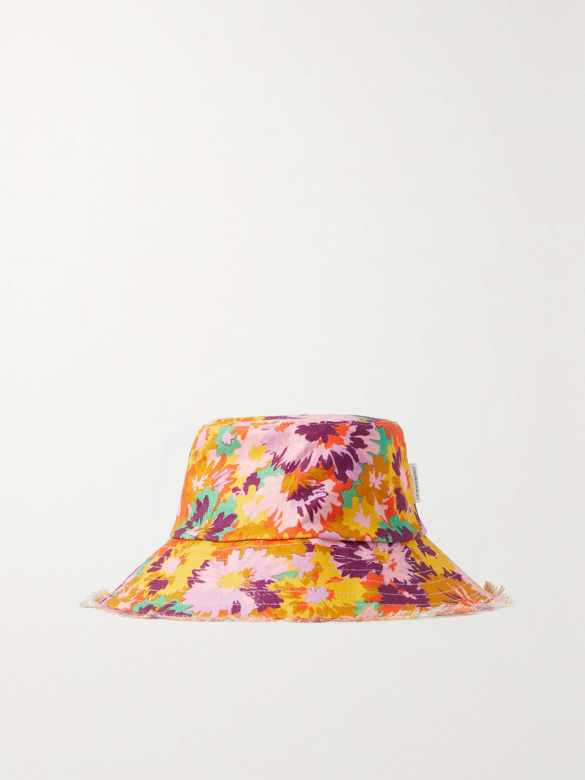 net-a-porter.com | Frayed printed linen bucket hat