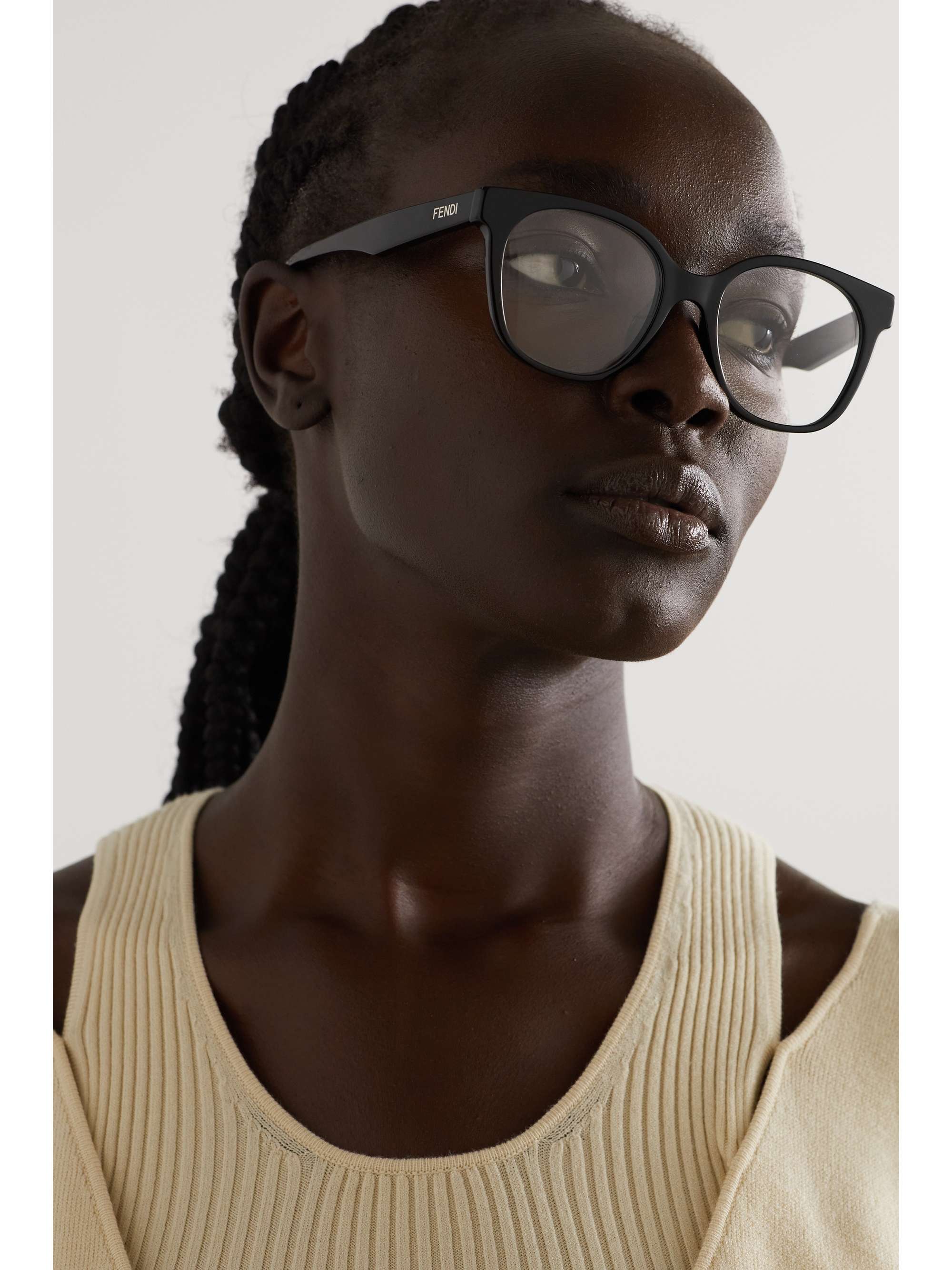 FENDI EYEWEAR D-frame acetate optical glasses