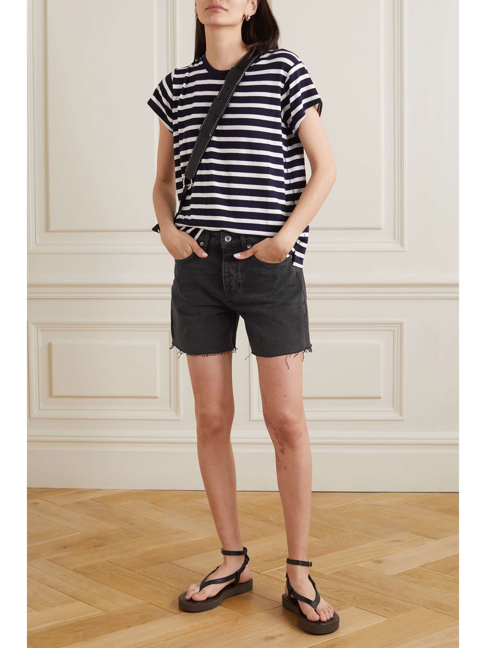 Rosa frayed denim shorts | RAG \u0026 BONE 