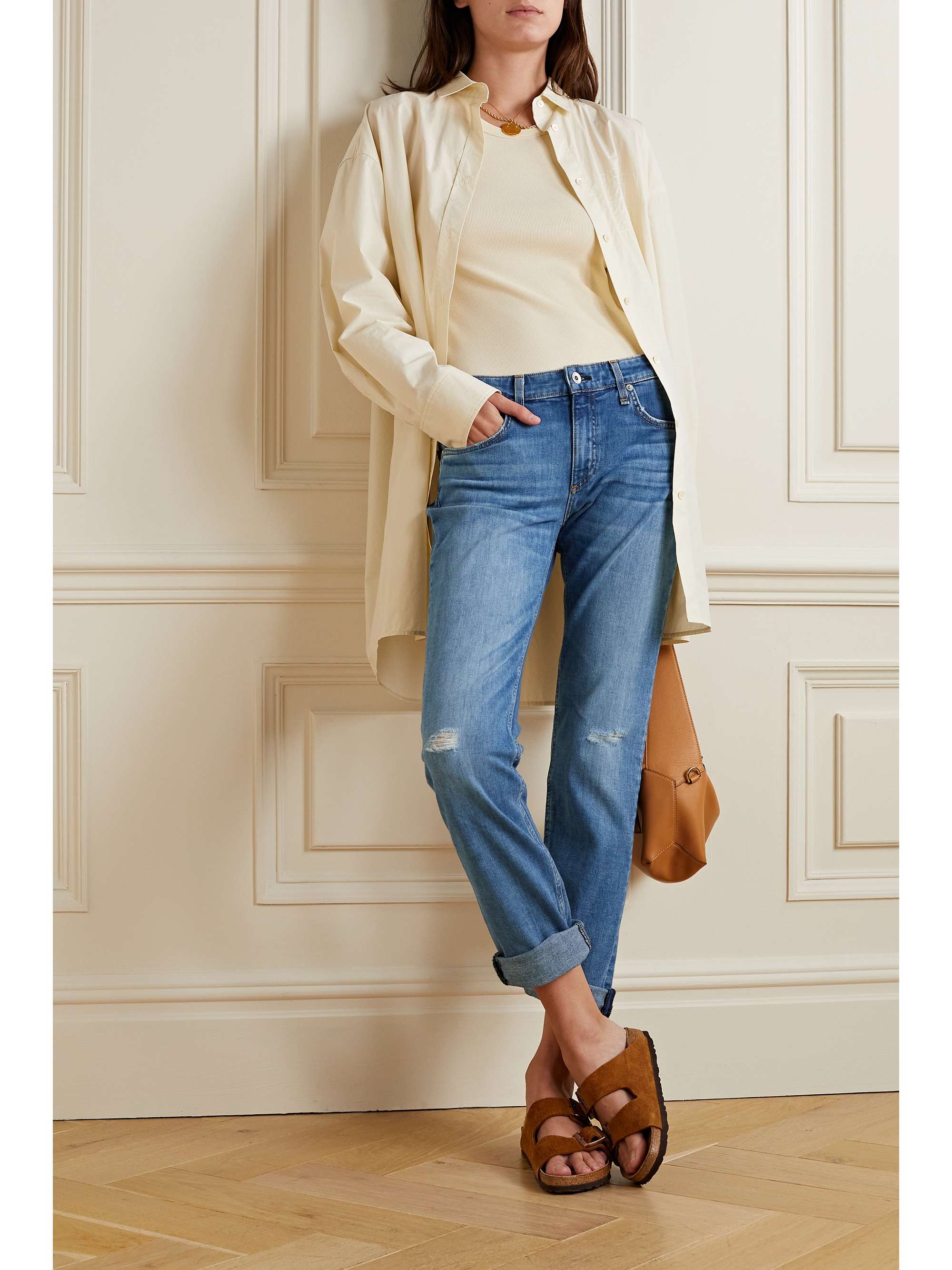 Blue Dre low-rise distressed boyfriend 
