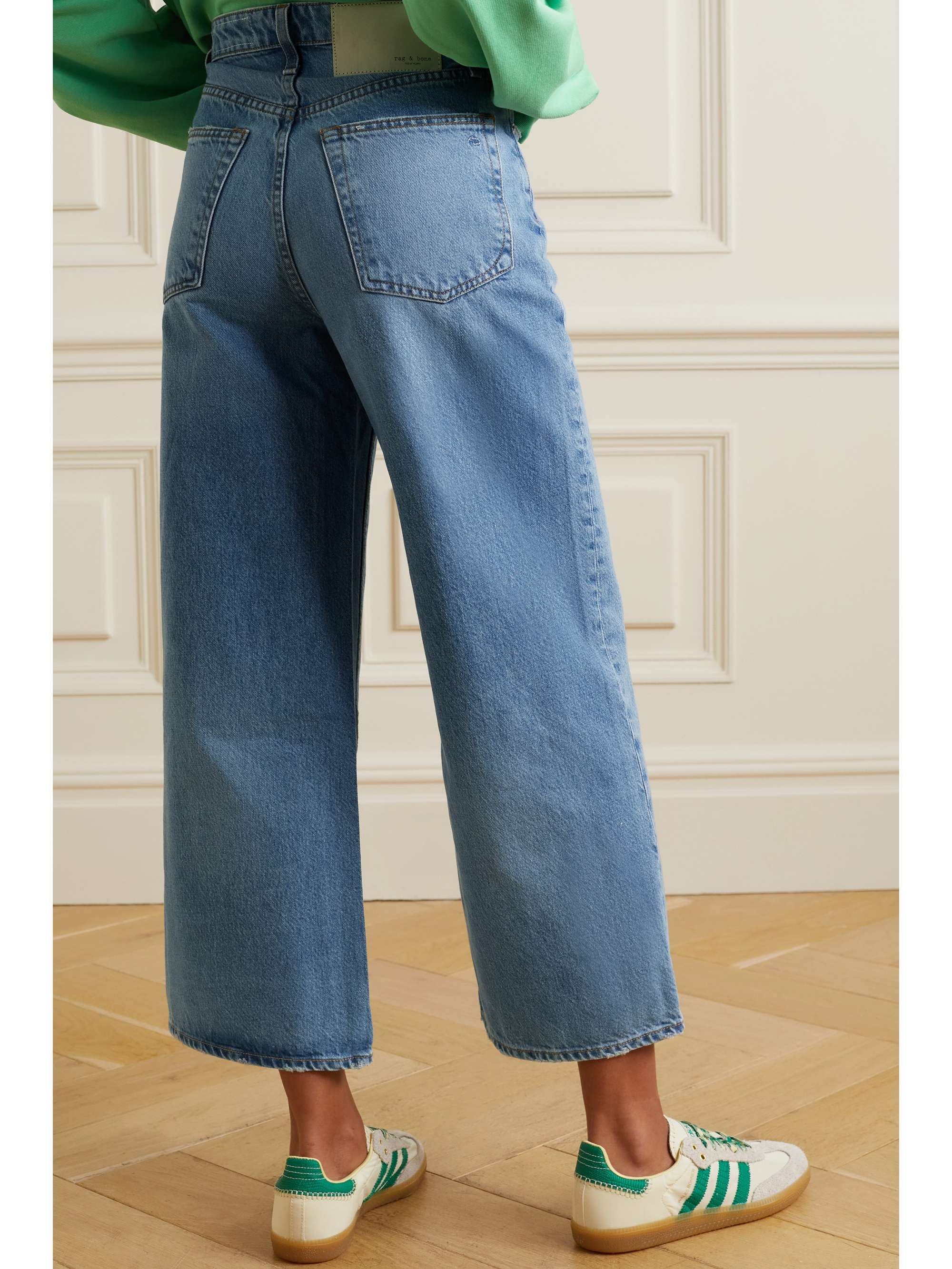 Blue Maya high-rise wide-leg jeans 