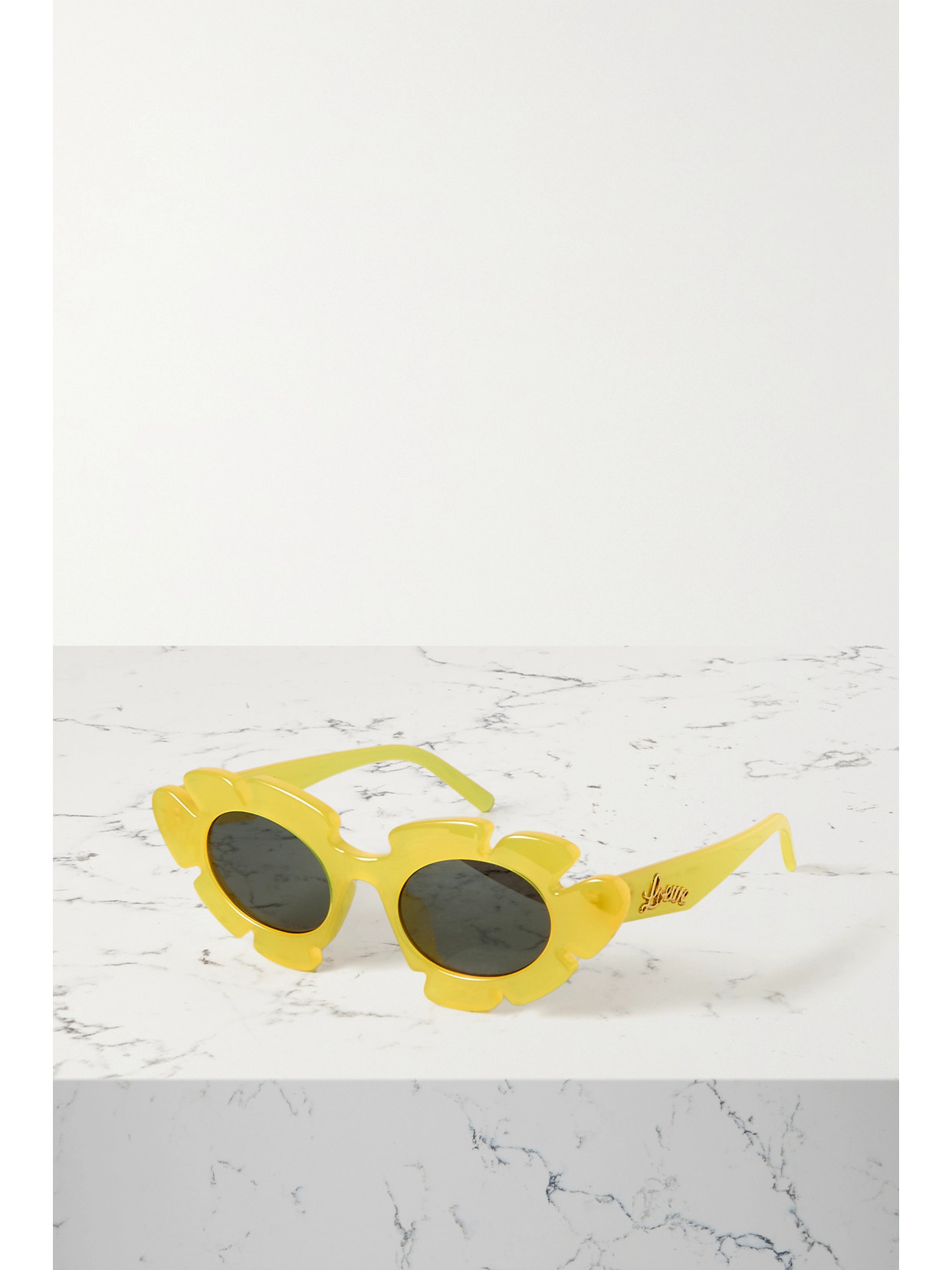 Loewe + Paula's Ibiza Cat-eye Acetate Sunglasses In Yellow