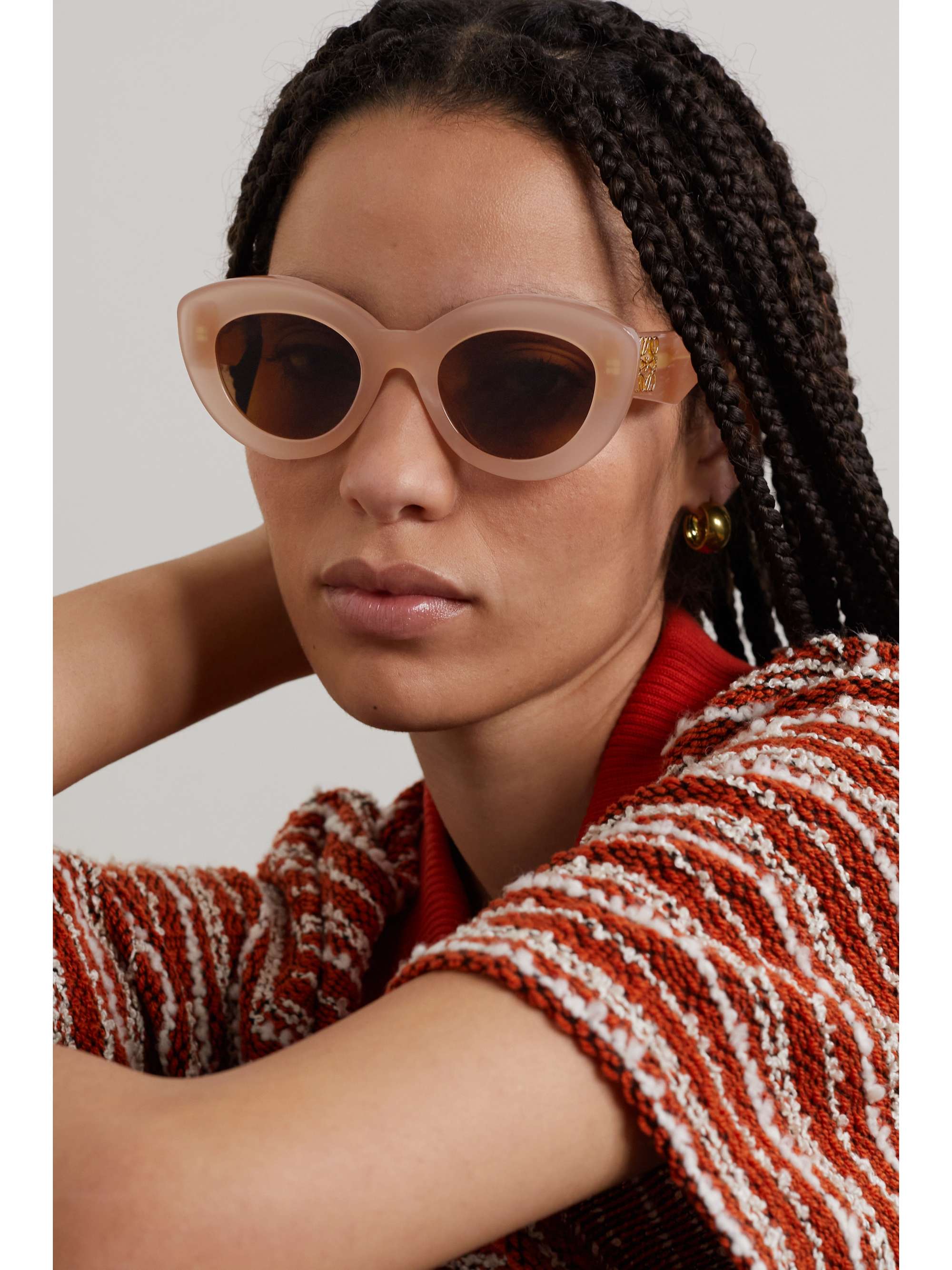 LOEWE EYEWEAR Cateye acetate sunglasses NETAPORTER