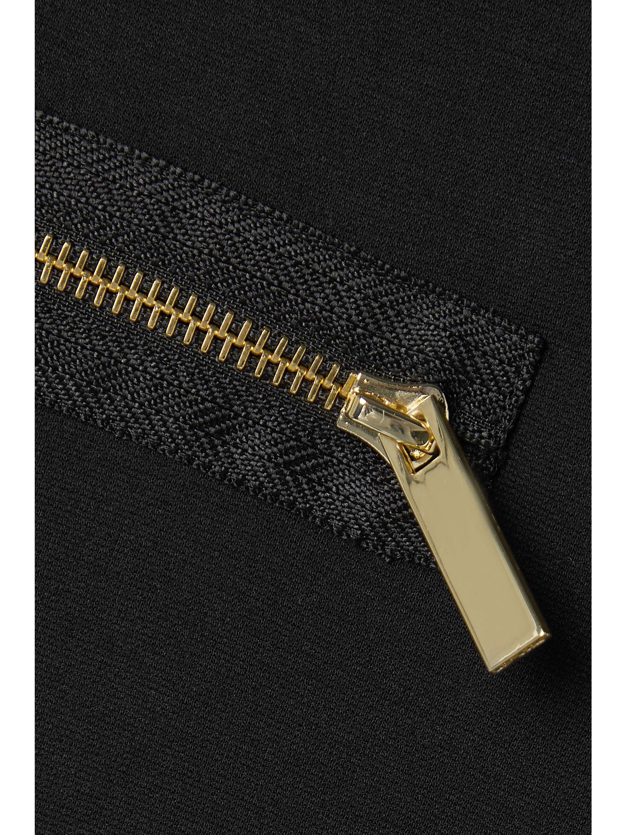 CHRISTOPHER KANE Zip-embellished stretch-jersey midi dress