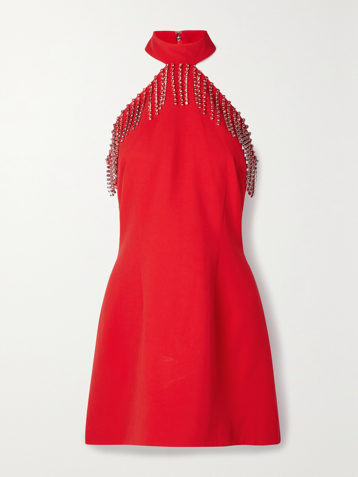Christopher Kane Crystal-embellished Crepe Mini Dress