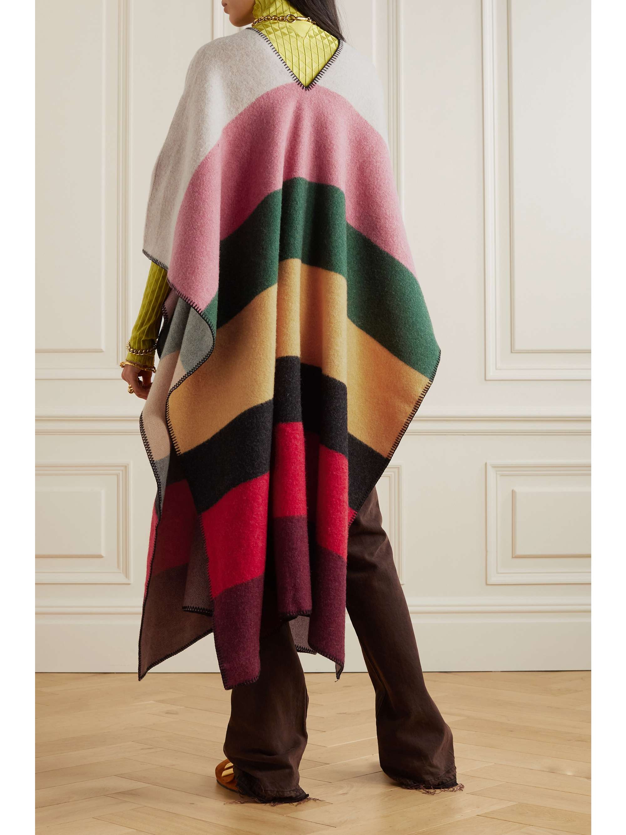 wool and cashmere poncho
