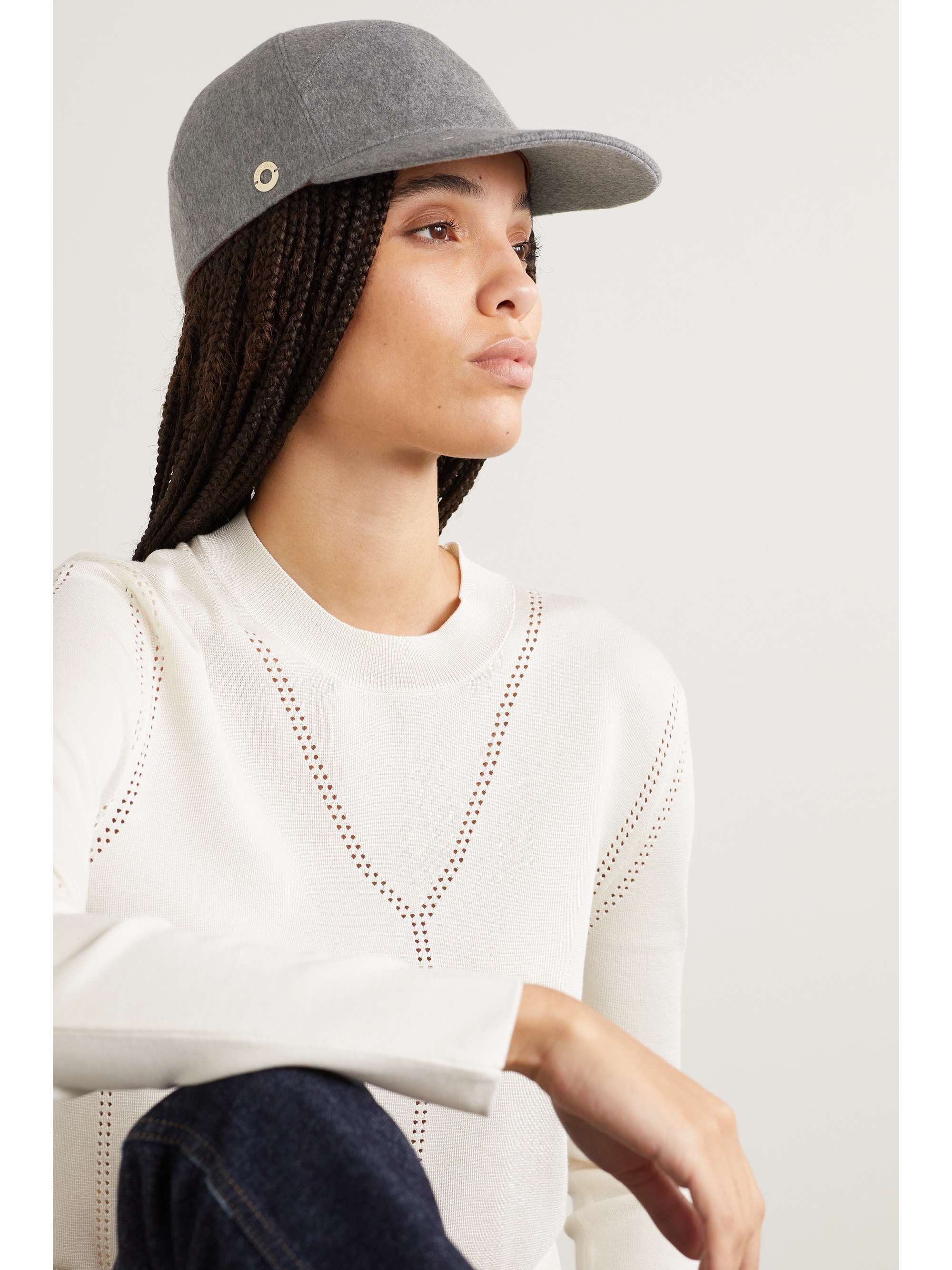LORO PIANA Cashmere baseball cap
