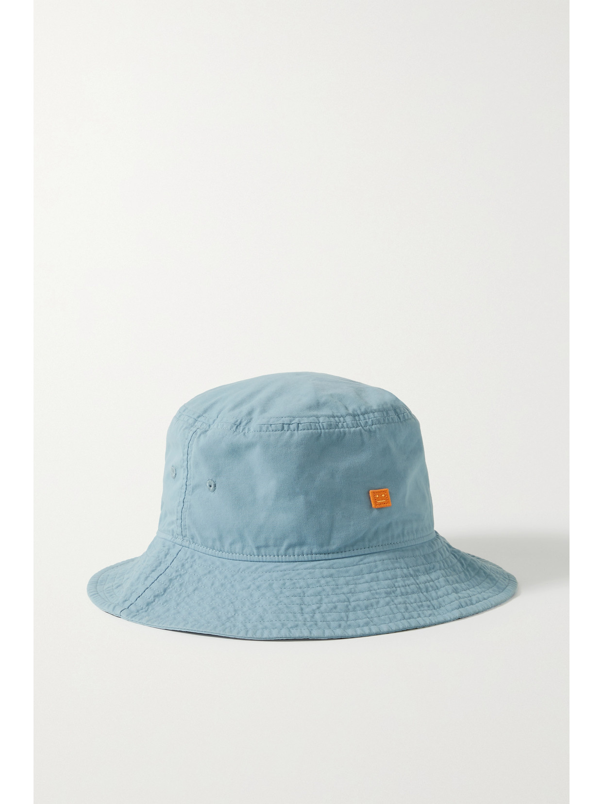 ACNE STUDIOS APPLIQUÉD ORGANIC COTTON-TWILL BUCKET HAT